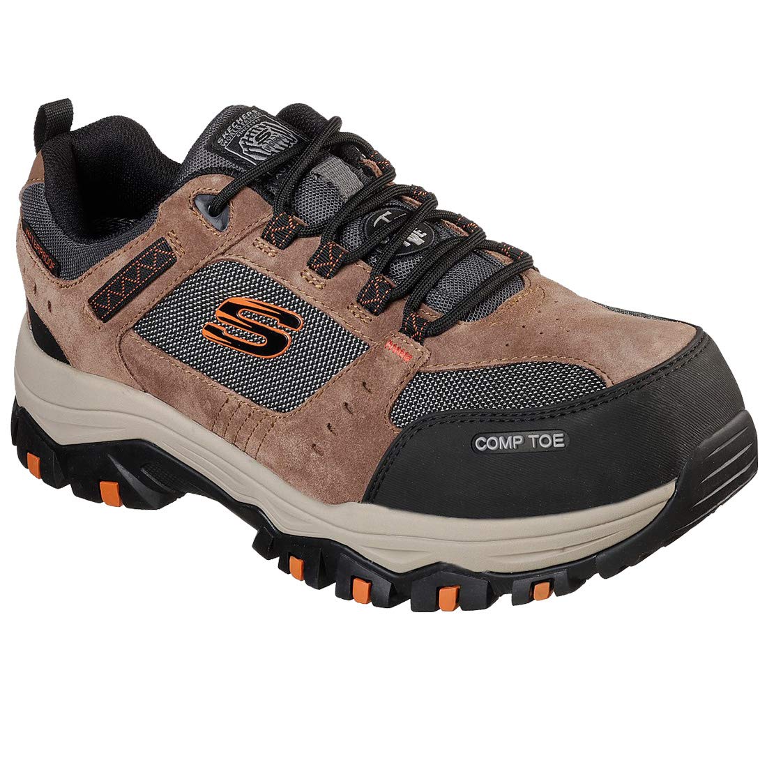 Skechers Men's Greetah Construction Shoes - Durable Work Boots for Construction Workers & Outdoor Labor | Perfect for Job Sites, Landscaping & Heavy-Duty Work