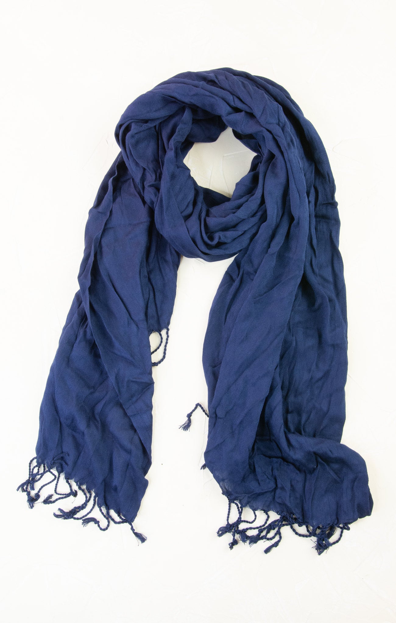 Porter Solid Crinkle Scarf - Soft & Stylish Womens Fashion Accessory for Fall & Winter Outfits, Office Wear, and Casual Looks