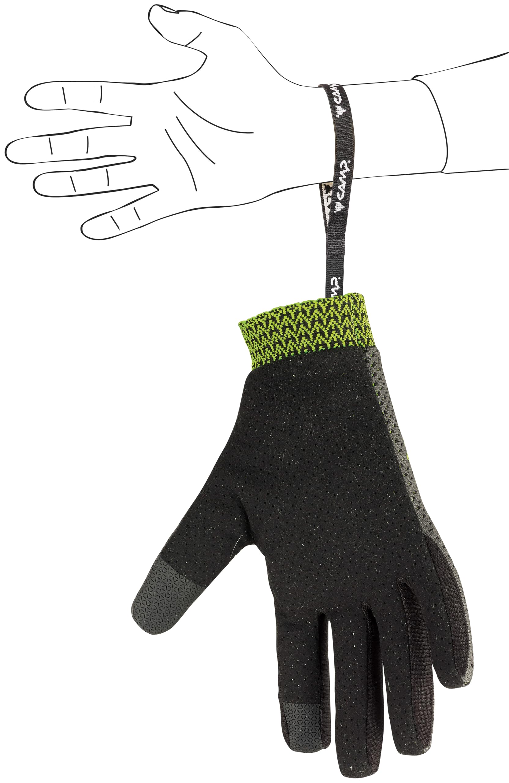 CAMP K Air Gloves - Lightweight & Breathable Outdoor Gloves for Hiking, Camping & Cold Weather - Touchscreen Compatible for Smartphone Use
