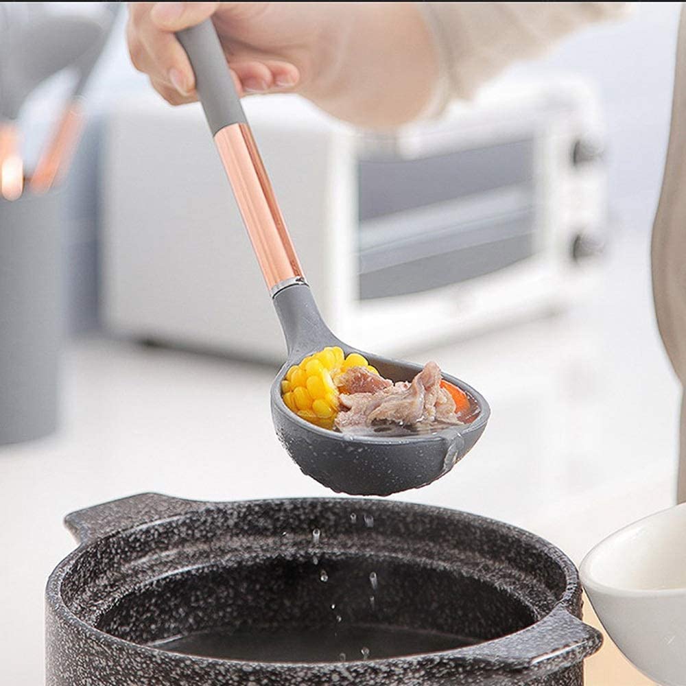 Premium 7-in-1 Silicone Kitchen Utensil Set - Heat Resistant, Non-Stick & Dishwasher Safe Cooking Tools with Ergonomic Handles (Spatula, Spoon, Turner) - Perfect for Baking, Frying & Everyday Cooking