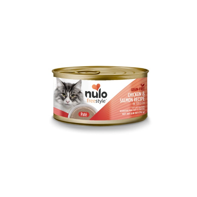 Nulo Freestyle Smooth Pate Grain-Free Wet Cat Food - 2.8oz Can | High Protein, Natural Ingredients for Adult & Senior Cats | Perfect for Picky Eaters & Sensitive Stomachs