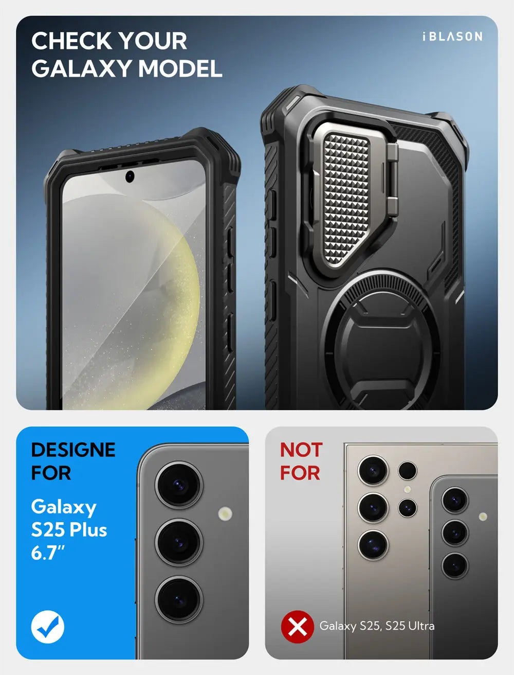 Galaxy S25 Plus Case - BLASON Armorbox Full Body Protective Cover with Military-Grade Drop Protection | Perfect for Outdoor Activities, Travel & Daily Use