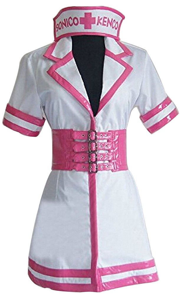 Super Sonico Anime Nurse Cosplay Costume - Official Licensed Anime Dress for Halloween, Cosplay & Conventions - Perfect for Anime Fans & Collectors