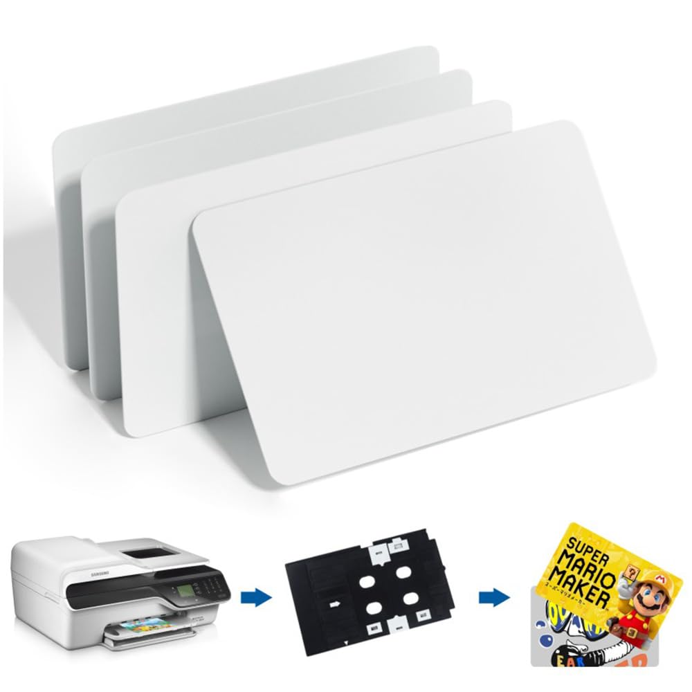 20 Pack Programmable PVC NFC Cards - NTAG215 & CR80 Compatible with Epson Canon Inkjet Printers for Contactless Payments, Digital Business Cards & Smart Home Automation