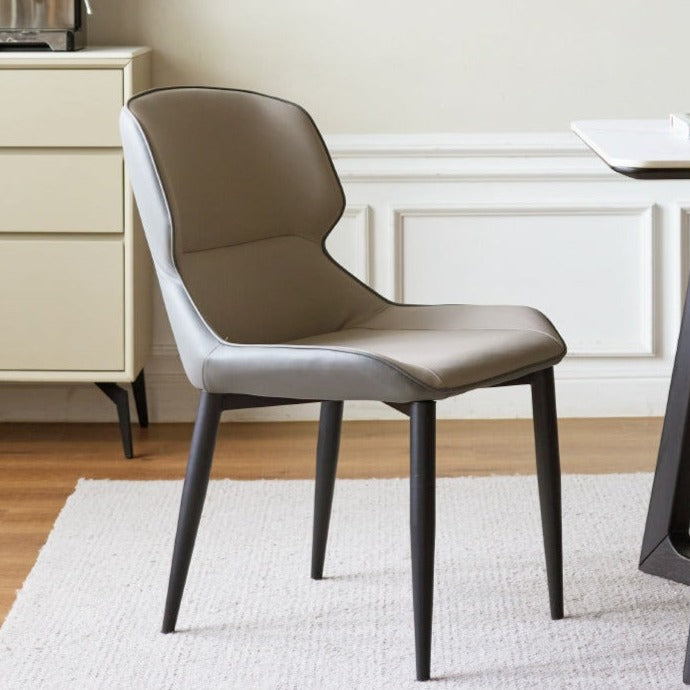 Premium Organic Leather Soft Chair Set of 2 - Modern Living Room Seating for Home & Office - Comfortable Lounge Chairs for Relaxation, Reading & Conversation Areas