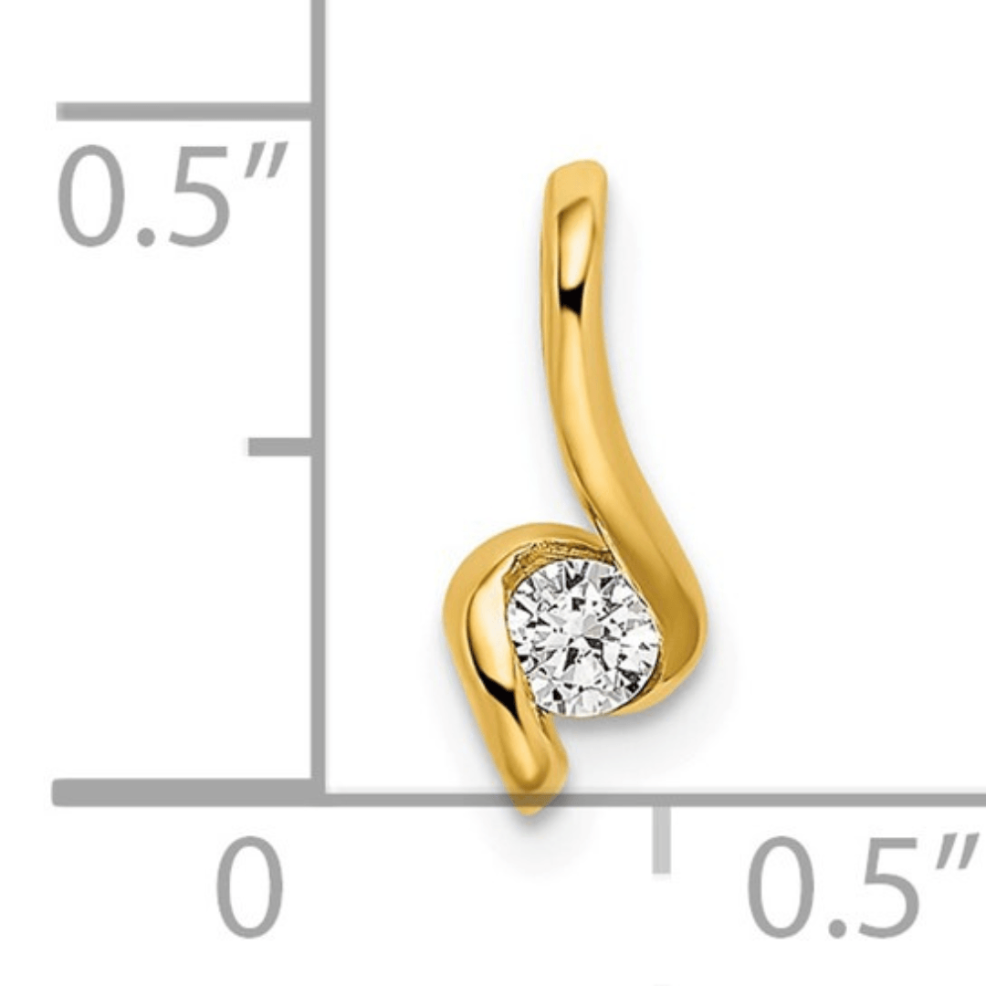 14K Gold Lab Grown Diamond Solitaire Pendant Necklace for Women - Elegant Minimalist Jewelry Gift for Birthday, Anniversary & Special Occasions