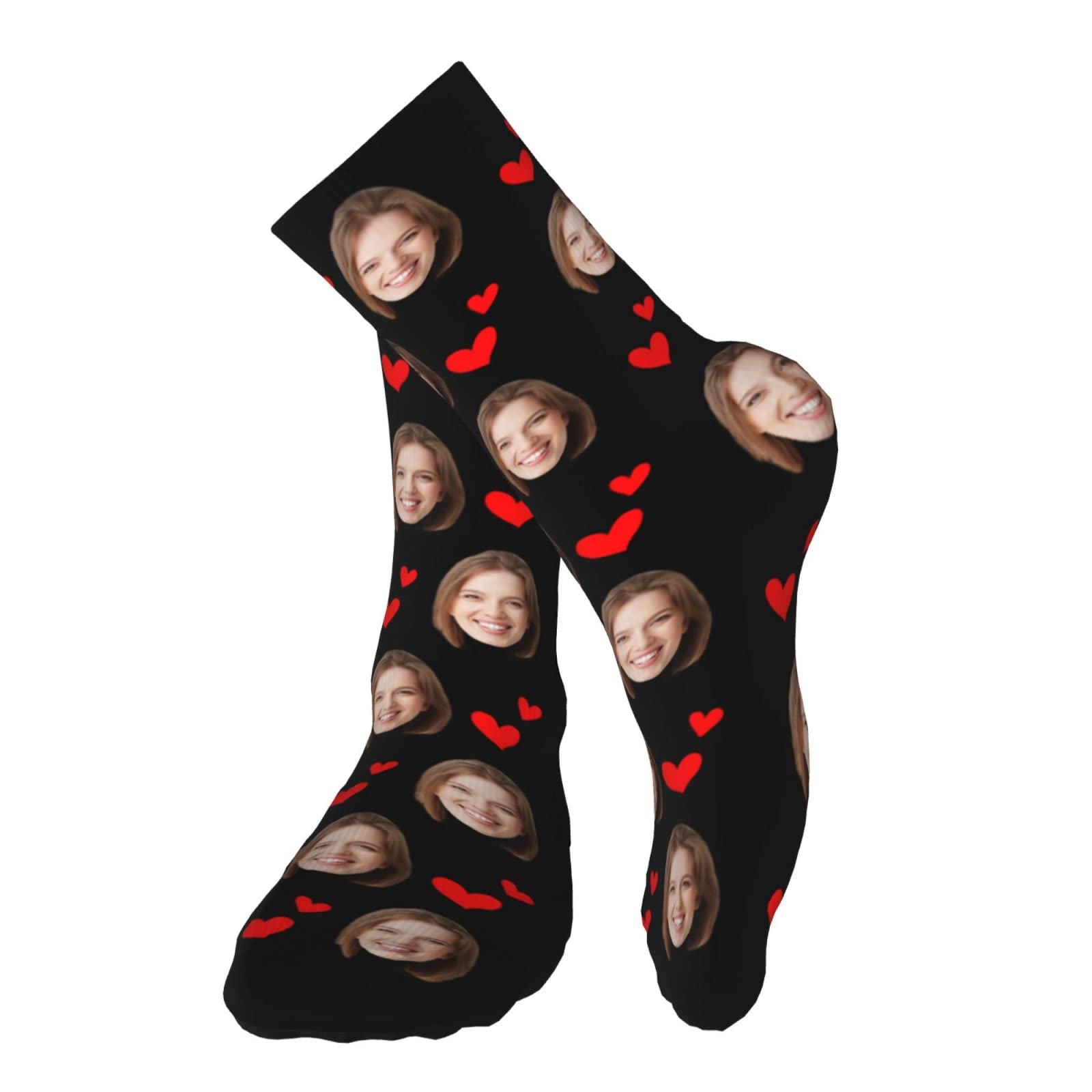 Custom Photo Face Boxer Briefs & Socks Set for Men - Personalized Underwear Gift for Husband, Boyfriend - Valentine's Day, Anniversary & Birthday Present - Comfortable Cotton Underwear Set for Everyday Wear