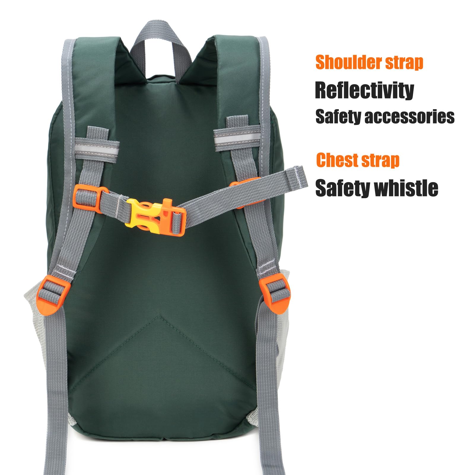 Kids Hiking Backpack for Boys & Girls - Lightweight Small Daypack for Camping, Travel & Outdoor Adventures (Green) - Perfect for School, Day Trips & Nature Exploration