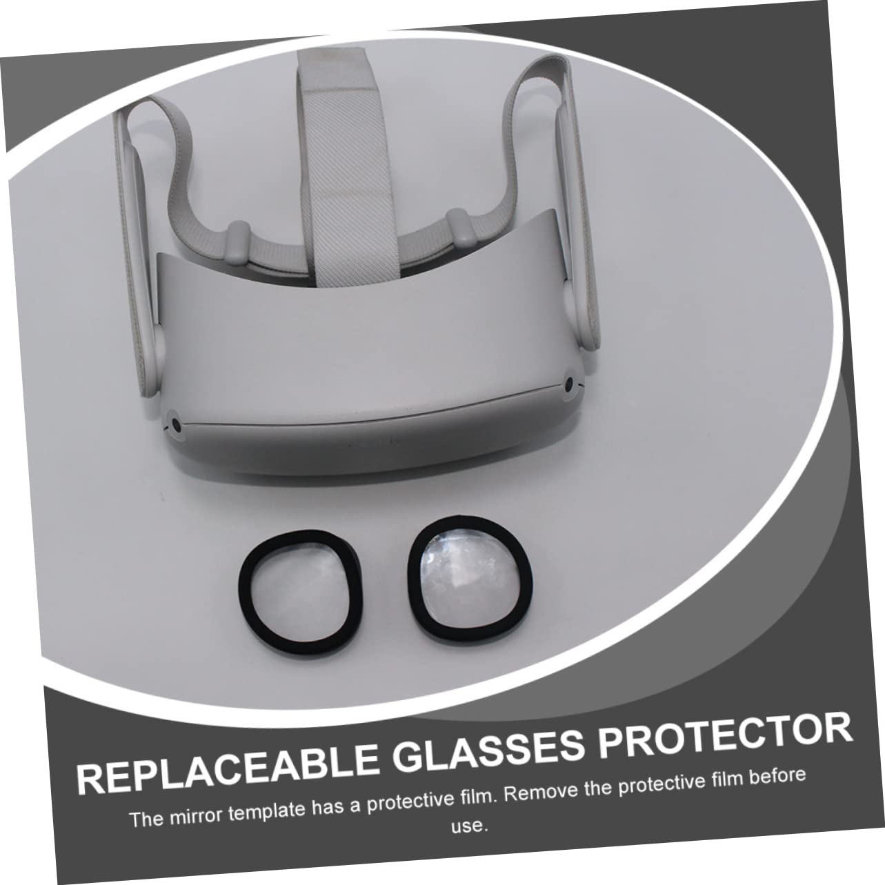 ULDIGI VR 2 Lens Silicone Ring Accessory - Easy to Install Black VR Lens Protector for Oculus Quest 2, Meta Quest Pro - Anti-Scratch & Dust Protection for Virtual Reality Gaming & Movie Watching