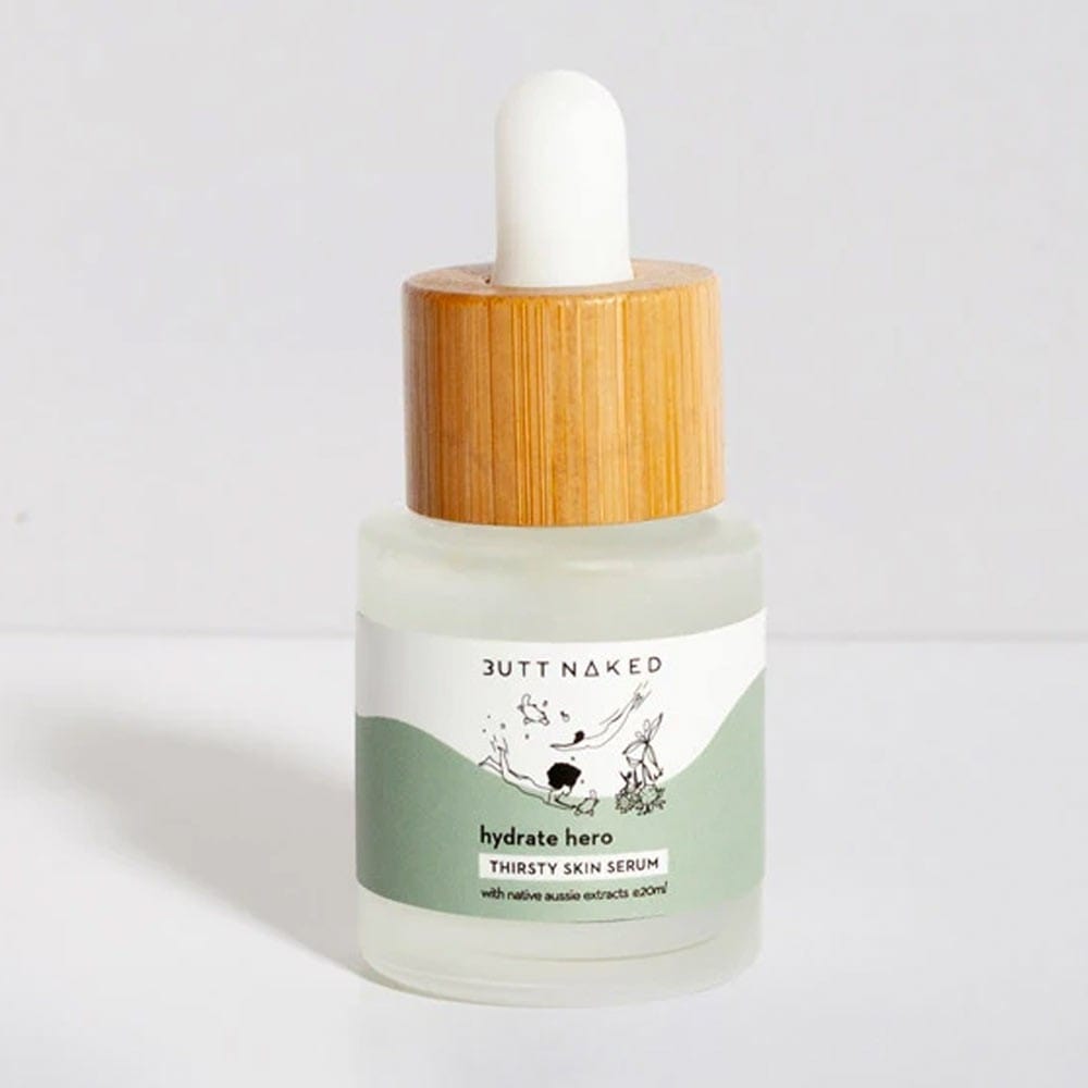 Butt Naked Hydrate Hero Serum 20ml - Hydrating Facial Serum for Glowing Skin | Perfect for Daily Skincare Routine & Anti-Aging Treatment