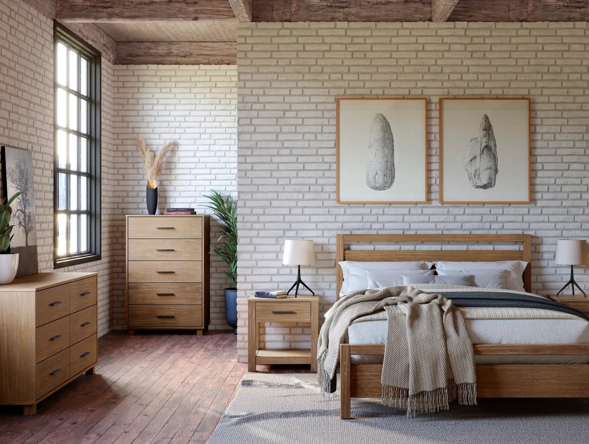 5-Piece Loft Bedroom Set - Space-Saving Furniture for Small Rooms, Dorms & Apartments | Includes Bed, Desk & Storage | Modern & Stylish Design