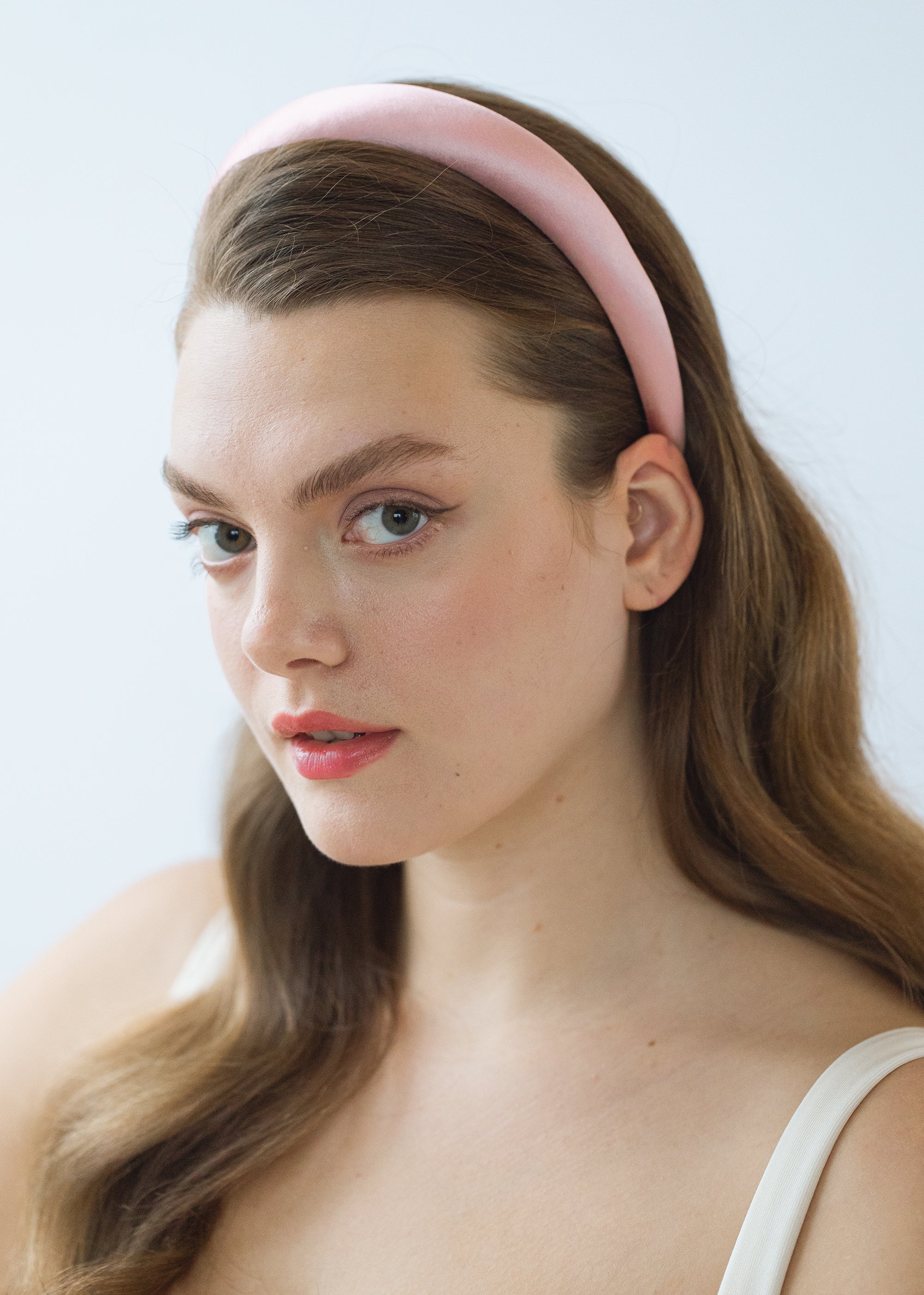 Satin Peony Headband for Women - Elegant Floral Hair Accessory for Parties, Weddings, and Everyday Wear