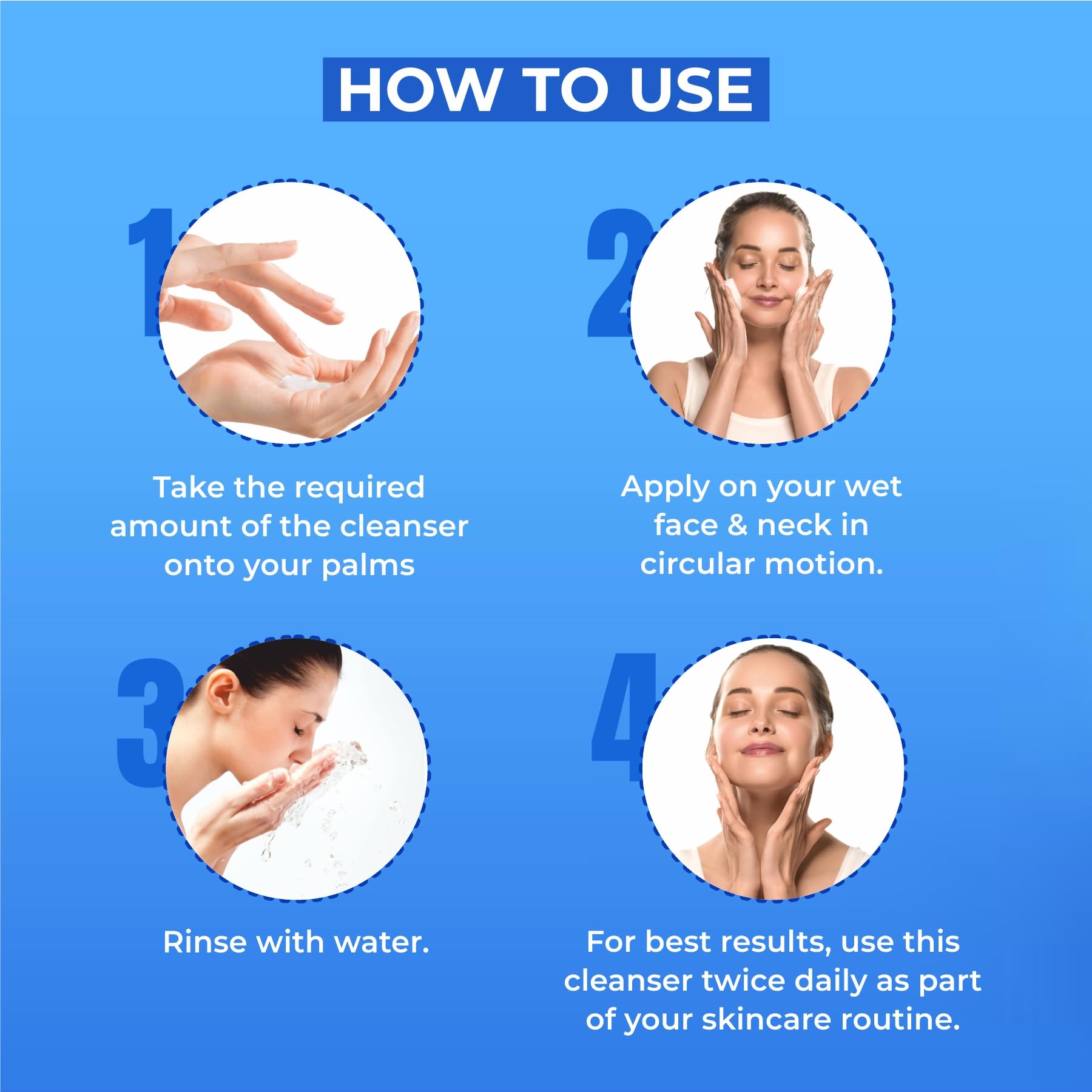 DR. SAKHIYA'S Anti Acne & Pimple Face Cleanser with 2% Salicylic Acid & 5% Niacinamide - 100ml, Paraben & Fragrance Free - Gentle Daily Face Wash for Oily & Acne-Prone Skin - Perfect for Morning & Night Skincare Routine