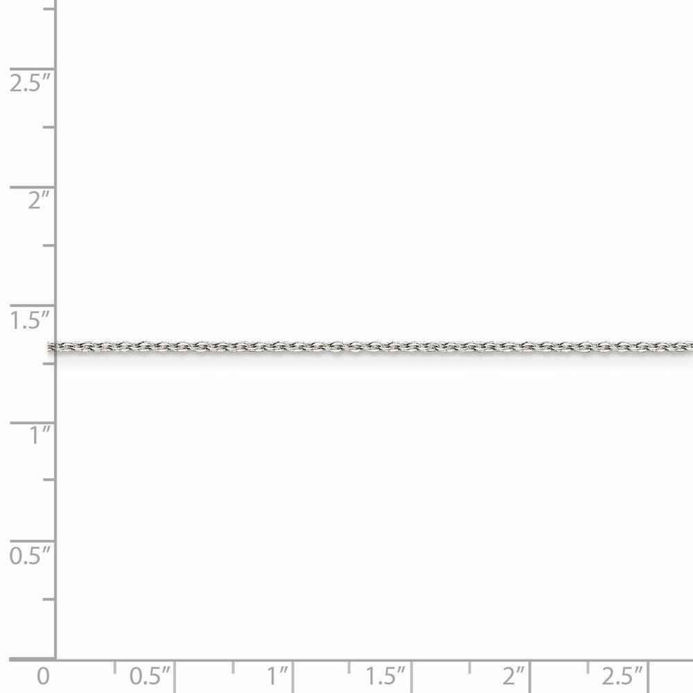 1.00mm Sterling Silver Flat Cable Chain Necklace for Women - Durable & Hypoallergenic Jewelry for Everyday Wear, Layering & Gifting