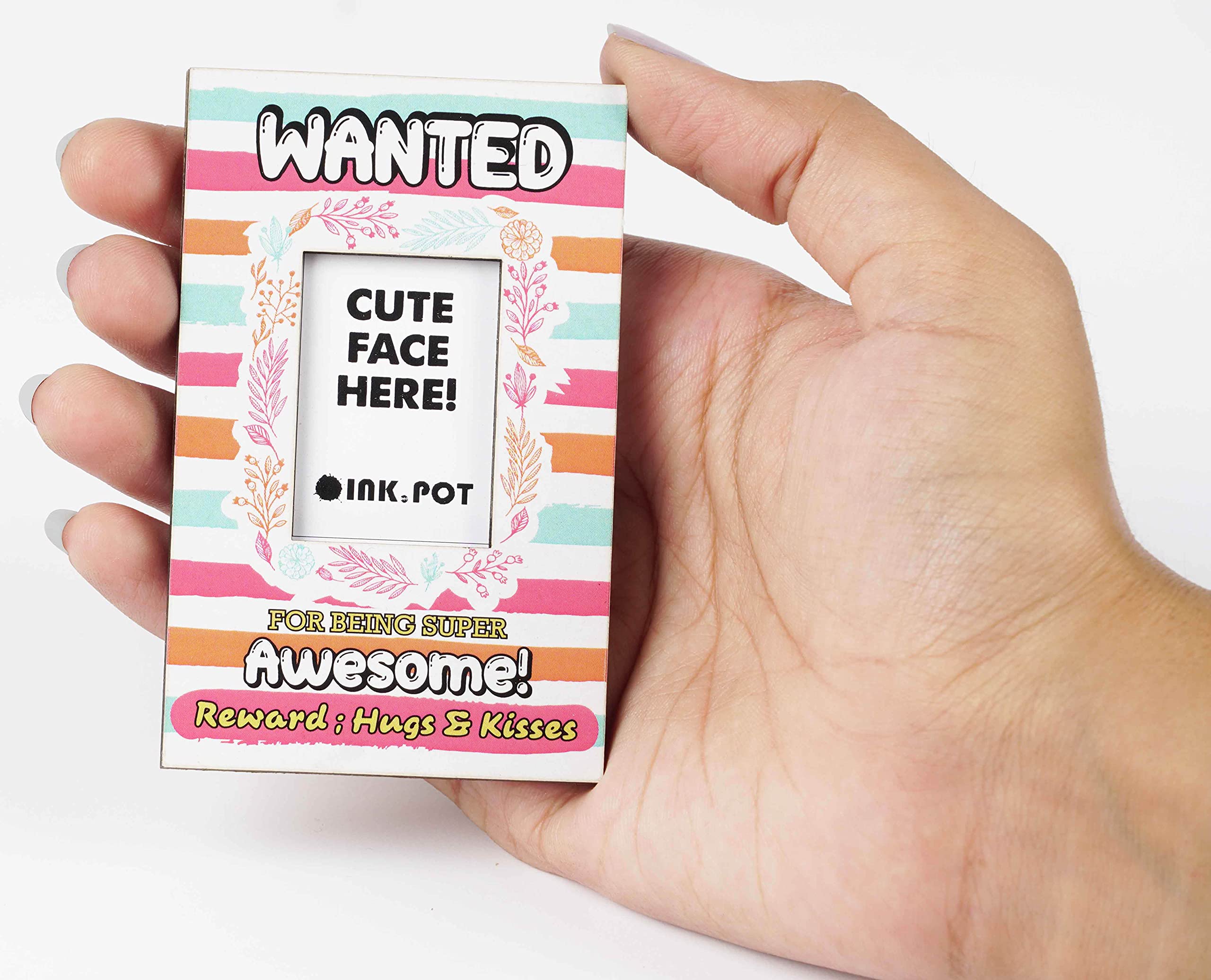 Super Awesome Magnetic Photo Frame for Refrigerator - Mini Picture Frame for Kids, Couples & Anniversaries (9x5.5cm) - Perfect for Kitchen Decor, Office Memories & Gift Giving
