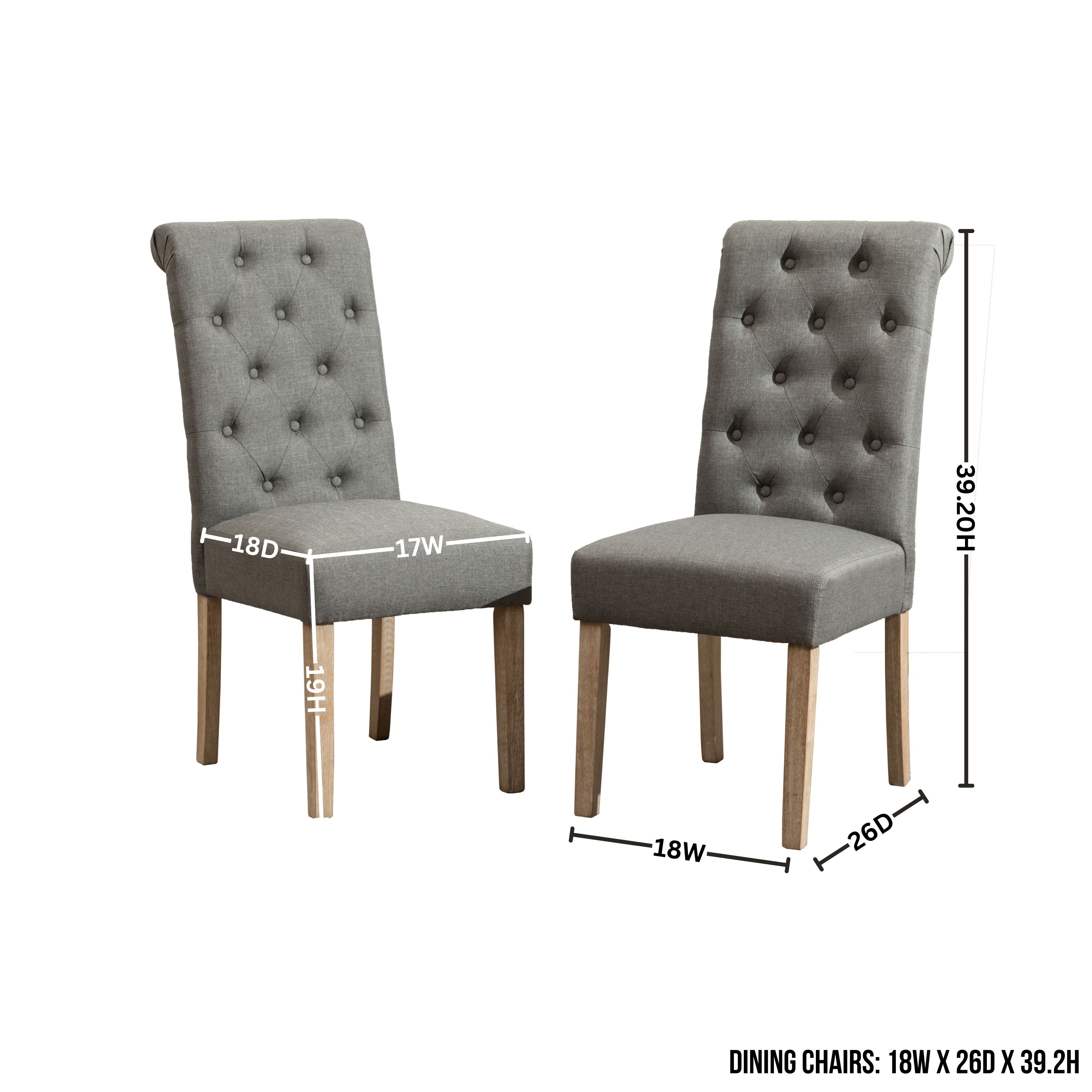 Roundhill Furniture Banff 5-Piece Dining Set - 42