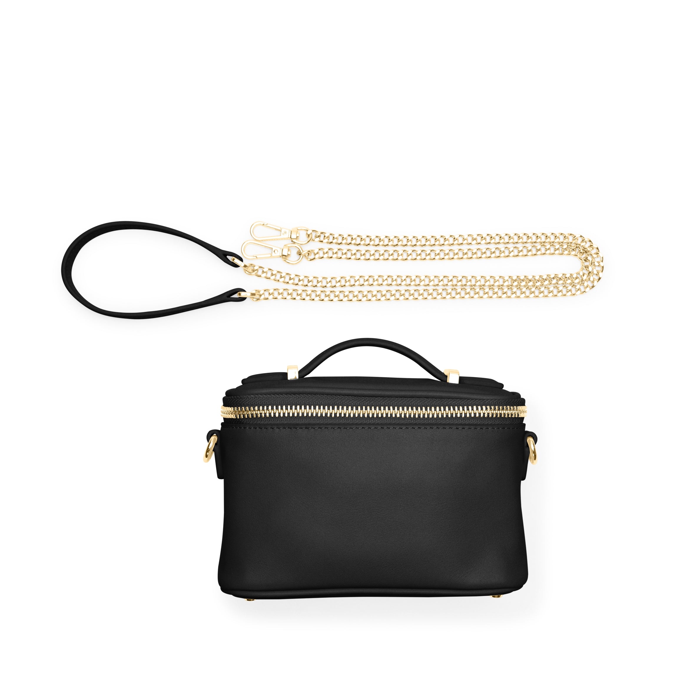 Maddie Micro Train Case Crossbody Bag - Black Onyx | Stylish & Compact Purse for Women, Perfect for Travel, Work & Everyday Use