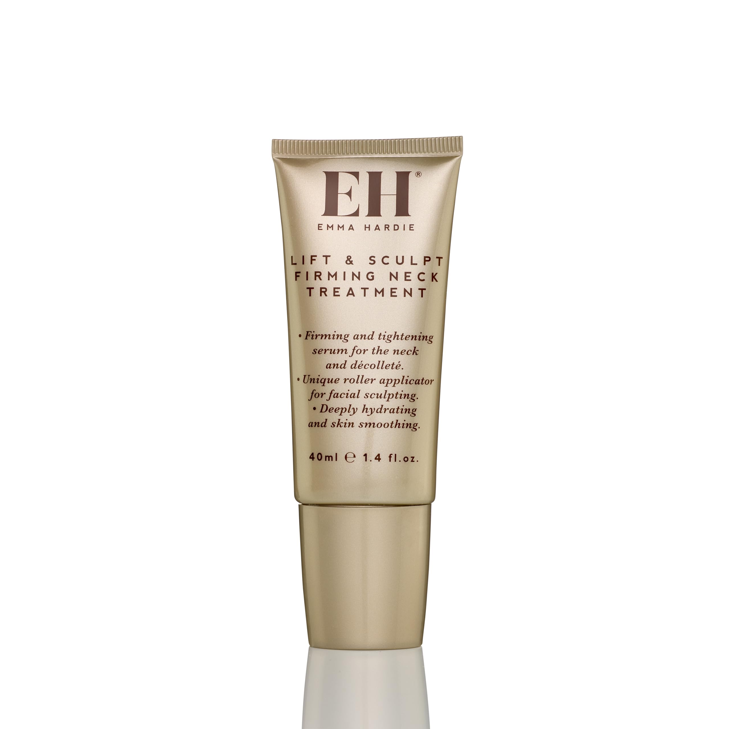 Emma Hardie 40ml Lift & Sculpt Neck Firming Serum with Roller Applicator - Anti-Aging Treatment for Saggy Skin, Wrinkle Reduction & Youthful Glow | Vegan, Cruelty-Free Skincare | Perfect for Night Routine & Daily Facial Massage