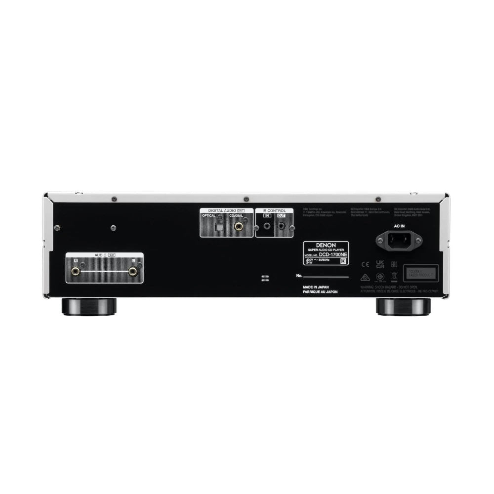 Denon DCD-1700NE Premium CD Player - High Fidelity Audio Playback for Home Theater & Music Listening
