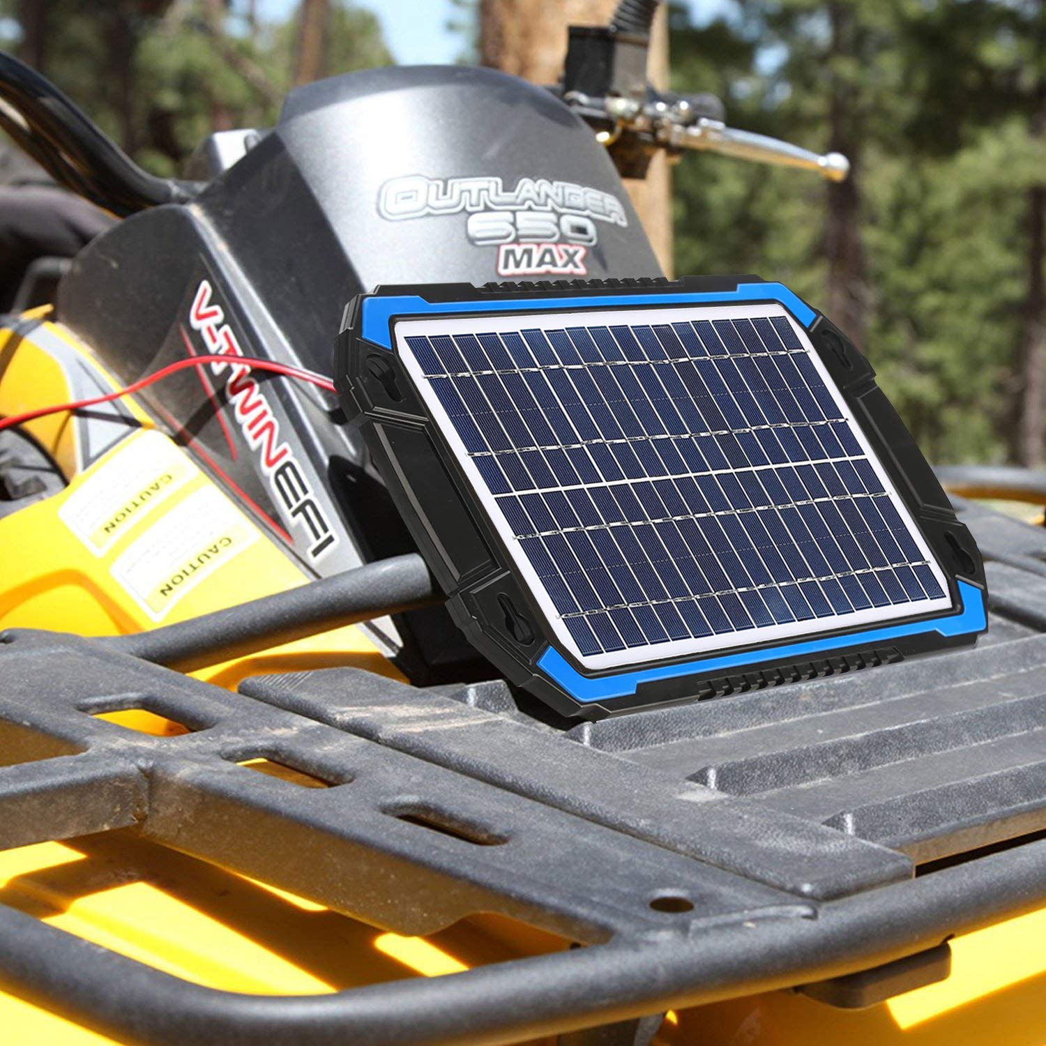 SUNER POWER 12V Solar Car Battery Charger & Maintainer - 6W Waterproof Portable Solar Panel Kit for Deep Cycle Marine, RV, Trailer, Boat - Perfect for Outdoor Camping, Road Trips & Emergency Power Backup