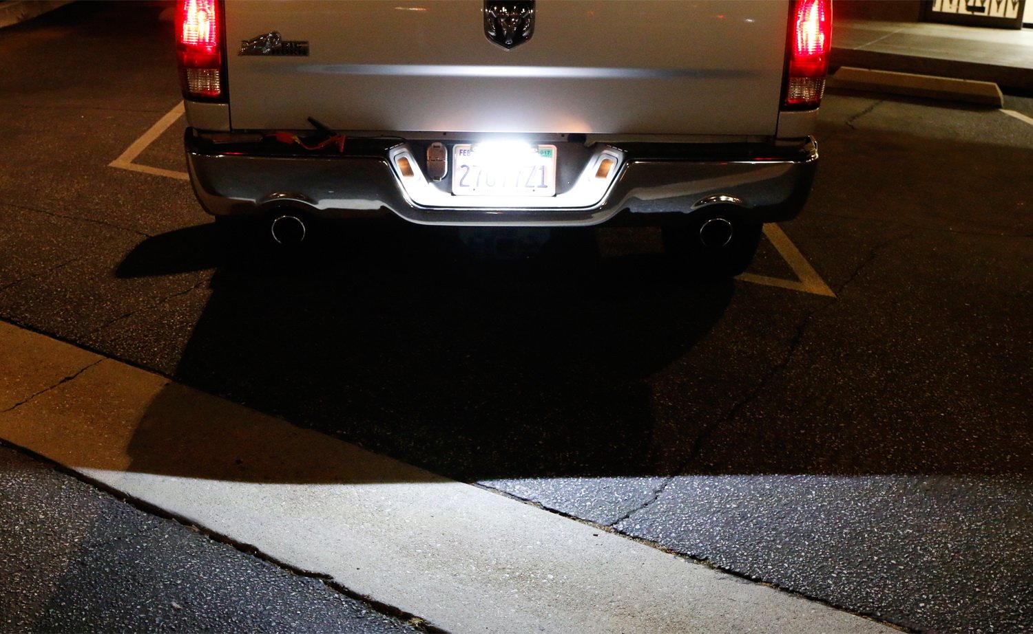 2-Pack White 24 SMD LED Bolt-On License Plate Lights & Reverse Backup Lights - Perfect for Car, Truck, SUV & Motorcycle Nighttime Visibility