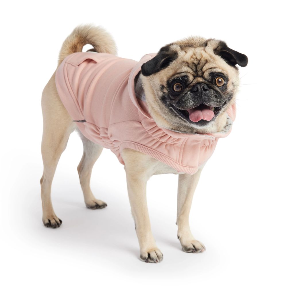 Elasto Fit Urban Hoodie for Women - Soft Pink Pullover Hooded Sweatshirt for Casual Wear & Street Style Fashion
