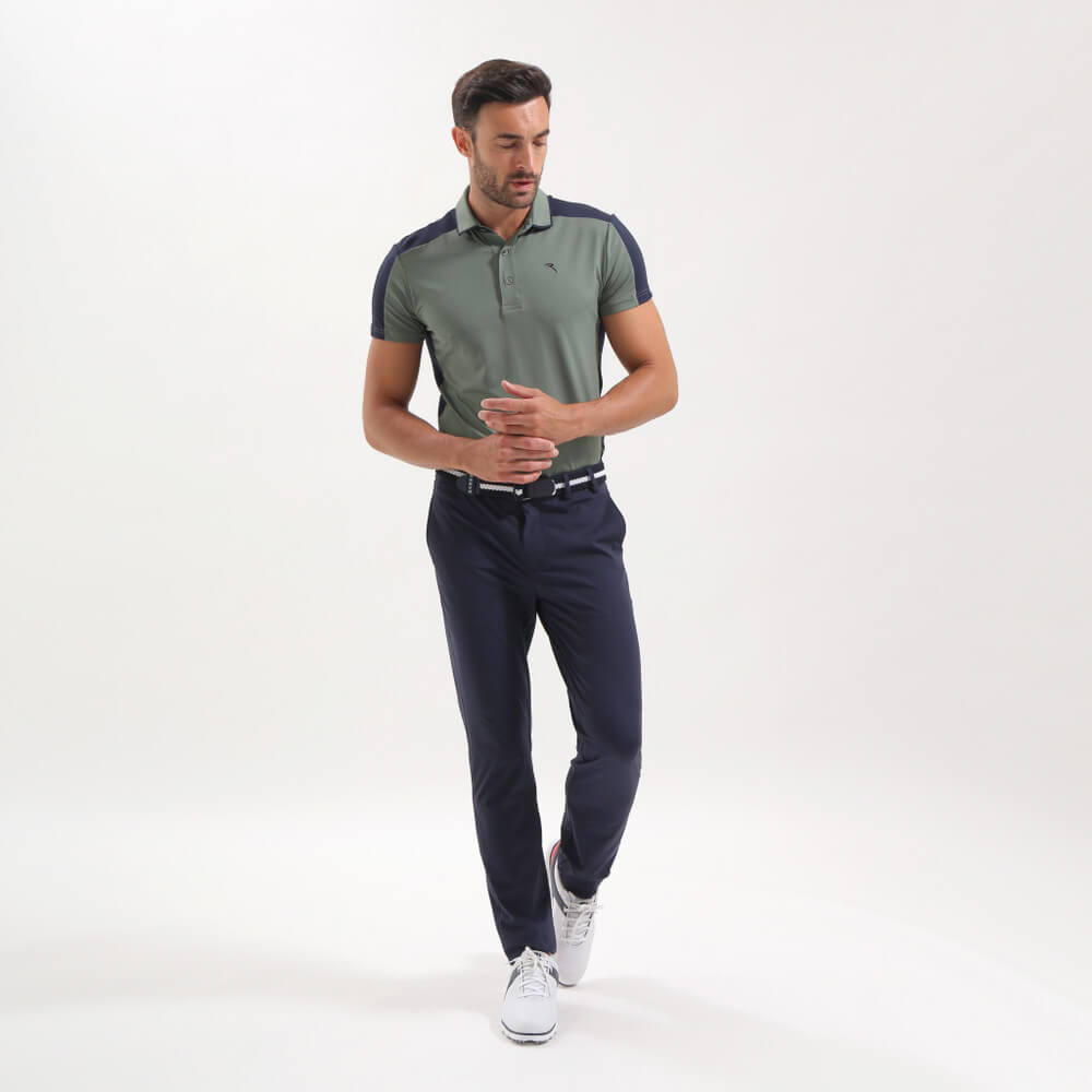 ALBEO Men's Slim Fit Polo Shirt - Breathable Cotton, Moisture Wicking, Comfortable Casual Wear for Golf, Office & Everyday Outfits - Final Sale
