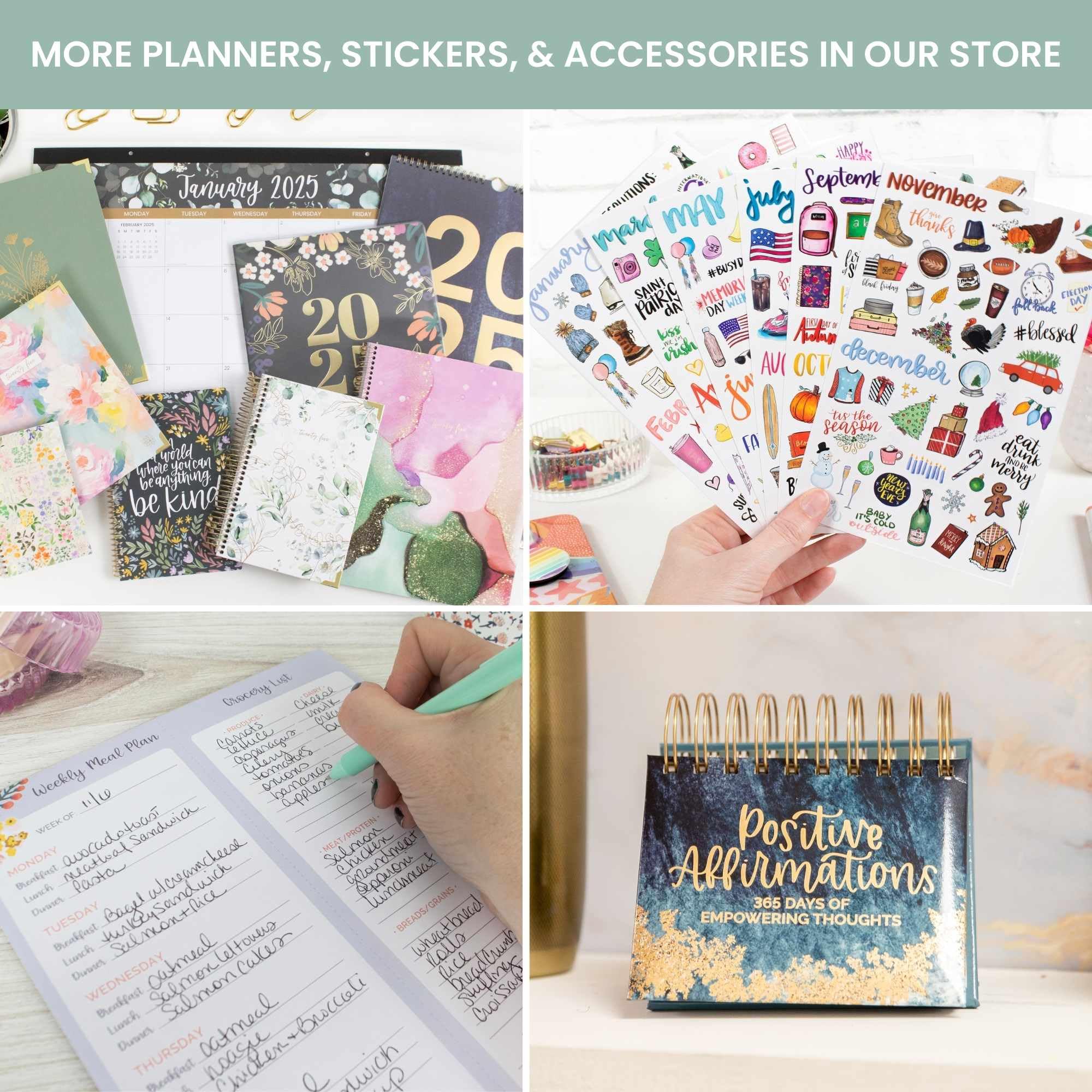 Bloom Daily Planners 2025 - Hardcover Goal & Vision Planner with Monthly/Weekly Views (Jan-Dec 2025) - 7.5