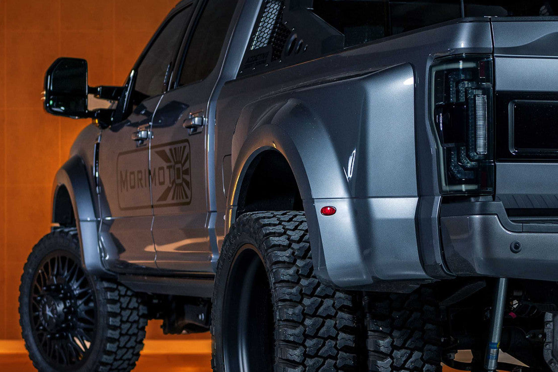 2017-2022 Ford Super Duty XB LED Tail Lights - Smoked Black Housing with Sequential Turn Signals - Upgrade for F250 F350 F450 - Enhanced Visibility & Style for Night Driving & Off-Road Adventures
