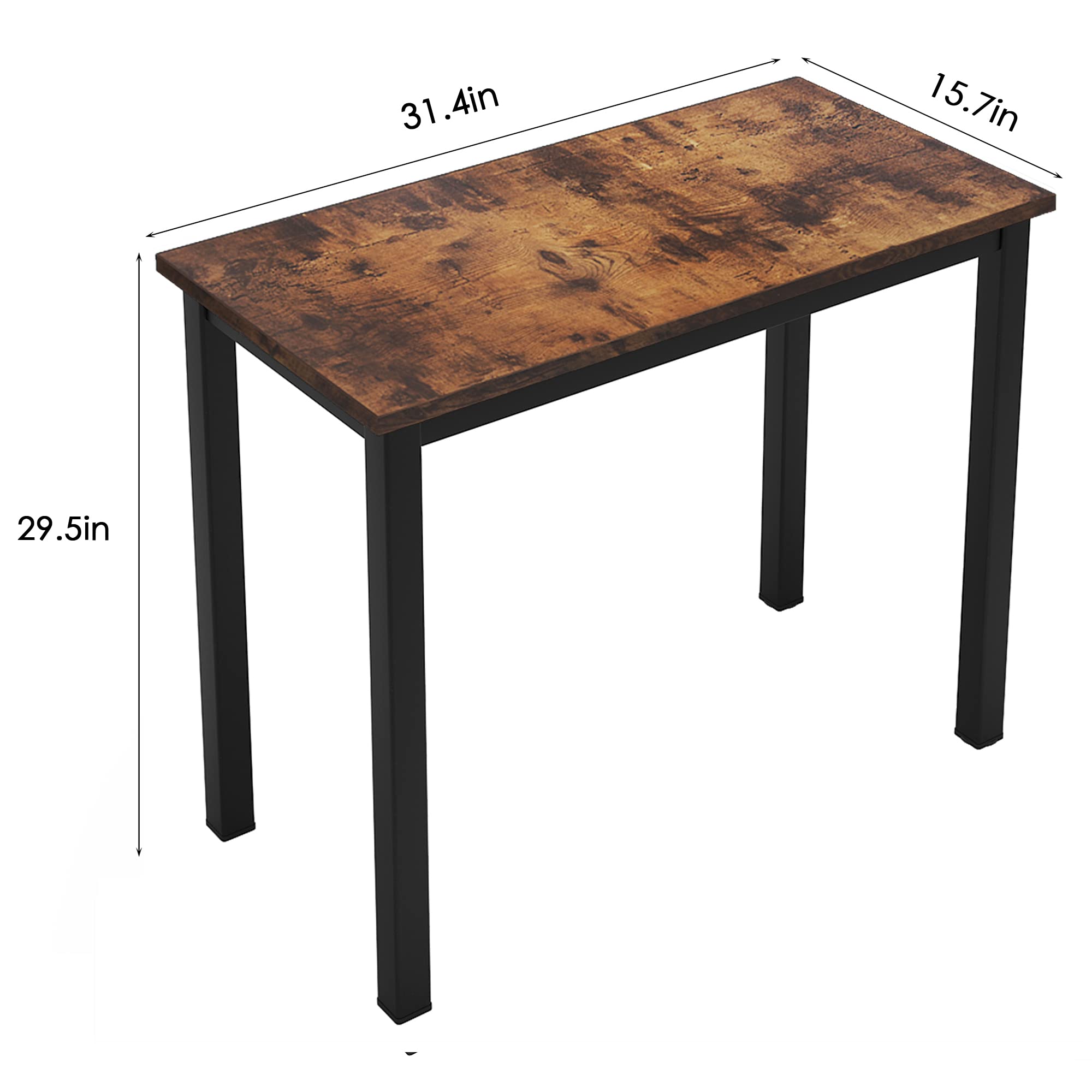 SogesGame Small Computer Desk 31.5 Inch Compact Office Desk with Storage Shelf | Home Office Writing Workstation Study Table | Perfect for Small Spaces, Dorm Rooms & Apartment Workspaces