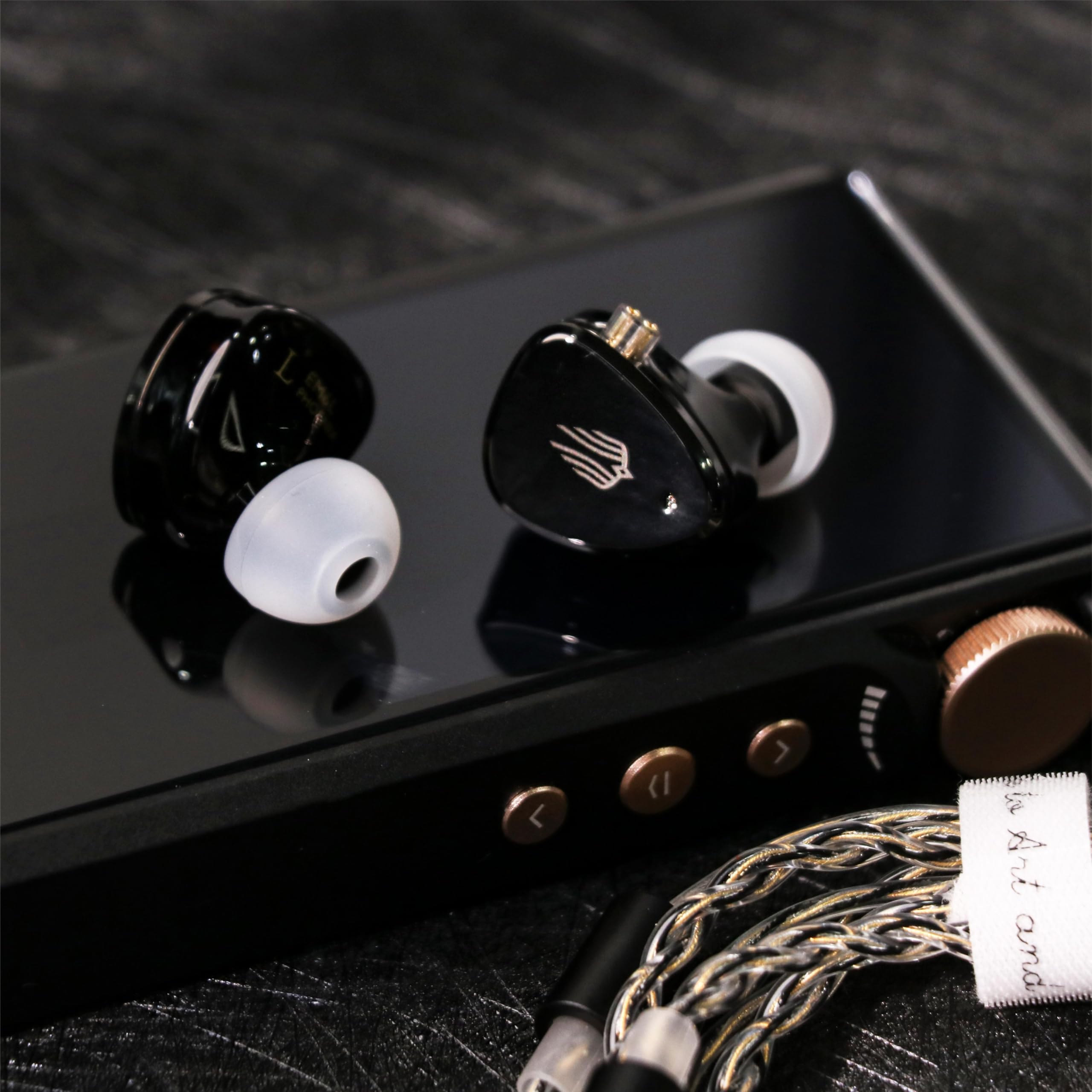 SIMGOT EM6L Hybrid Driver In-Ear Monitor - 1DD + 4BA HiFi IEM Earphones with Detachable Silver-Plated Cable, 3D-Printed Resin Housing for Gaming, Music & Audiophile Use - Perfect for Professional Musicians, Competitive Gamers and Audio Enthusiasts