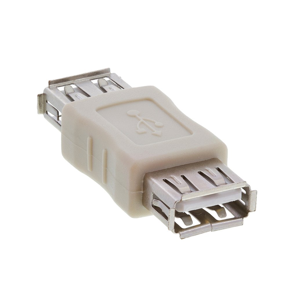 Cmple USB 2.0 Female to Female Extension Adapter - USB A Coupler Connector Extender for Computer, Laptop, Printer, Camera | White | Data Transfer & Device Connection Solution