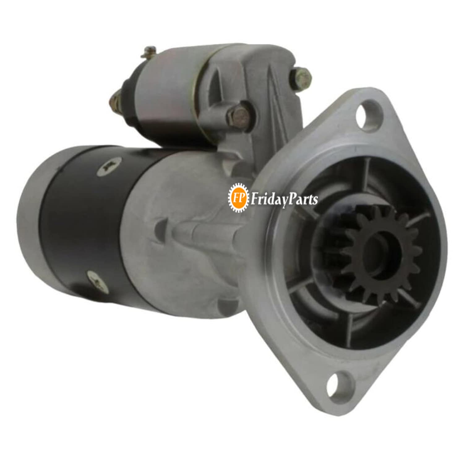 FridayParts 12V Starter Motor 129136-77011 12913677011 Compatible for Yanmar 4TN78 4TN82 Engines & Komatsu PC35 PC40 PC50 Excavators - Replacement Part for Construction Equipment & Agricultural Machinery