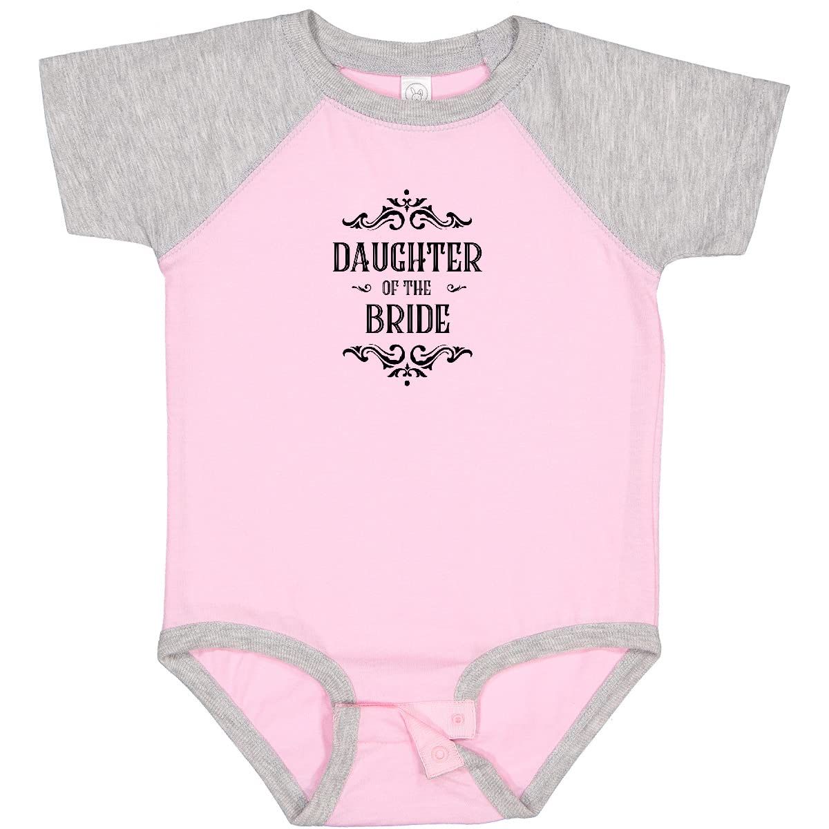 Inktastic Daughter of The Bride Baby Bodysuit - Cute Flower Girl Outfit for Weddings & Special Occasions
