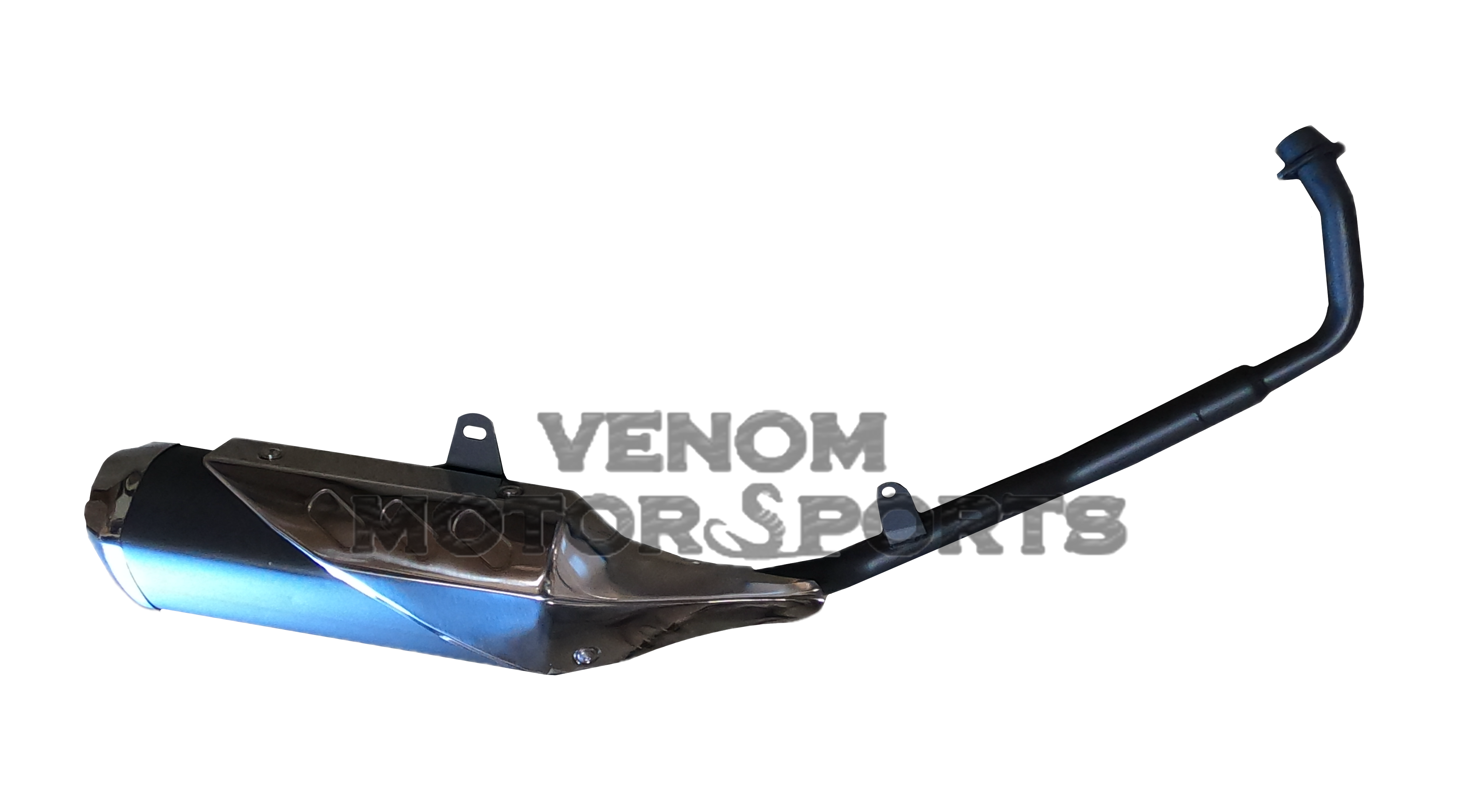 Venom X22 Ninja 125cc Motorcycle Full Exhaust System - High Performance Upgrade for Street & Off-Road Riding (01050117) | Perfect for Commuting, Racing & Adventure Tours