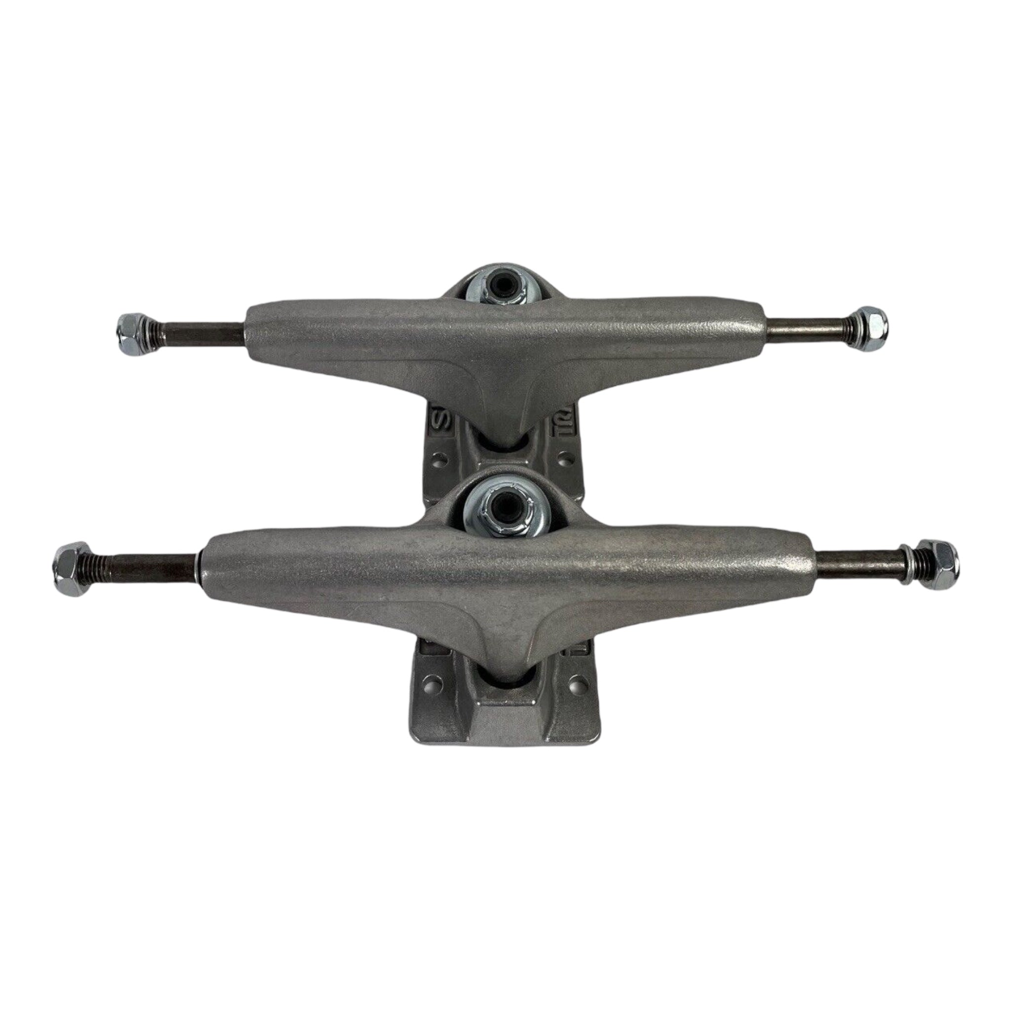 Tracker Trucks 129mm Polished Skateboard Trucks - 5.0 Hanger with Hollow Kingpin - Perfect for Street Skating & Park Riding