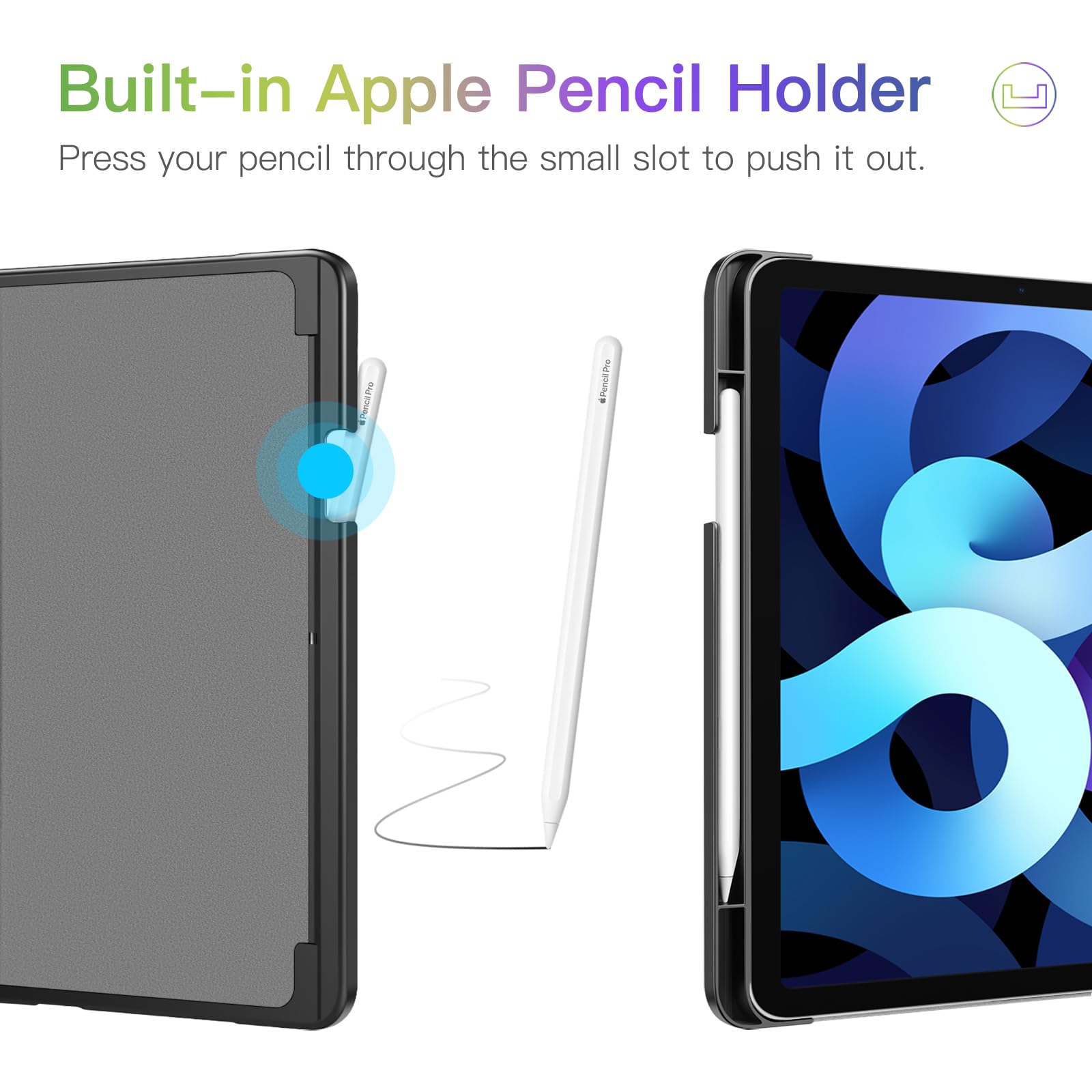 FINTIE iPad Air 11 Inch Case (2025/2024 M3/M2 & 5th/4th Gen 2022/2020) - Multi-Angle Stand Folio Cover with Apple Pencil Holder, Card Pocket | Sunflower Design | Perfect for Work, Study & Travel Protection