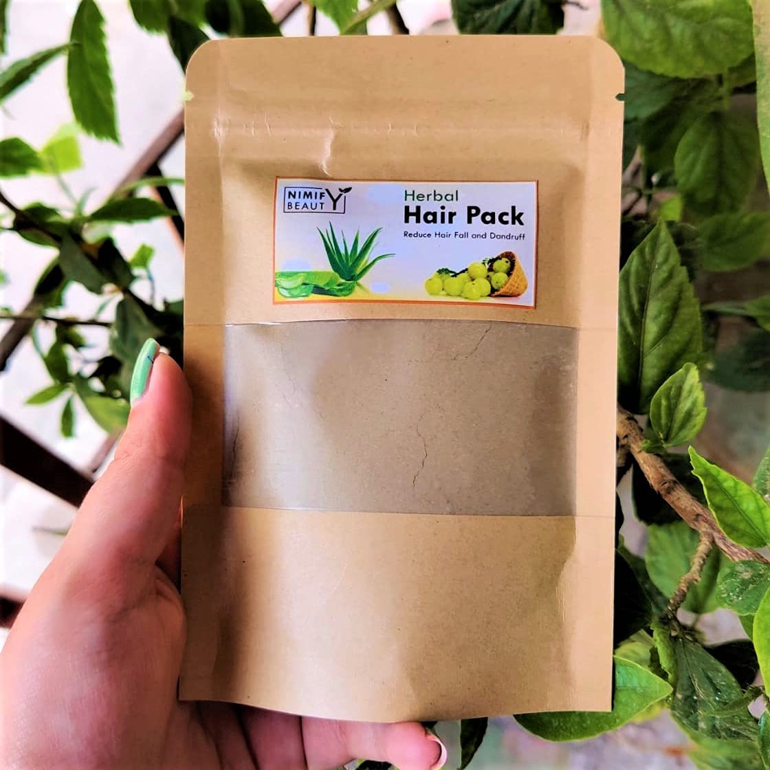 Herbal Hair Pack for Hair Growth & Repair - Natural Organic Hair Treatment for Dry, Damaged Hair - Use for Deep Conditioning & Scalp Nourishment at Home