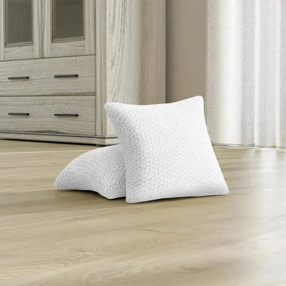 2 Pack Velvet Pillow Slipcovers 16x16 Inches - Soft Luxury Cushion Covers for Sofa, Bed & Home Decor - Perfect for Living Room, Bedroom & Cozy Spaces