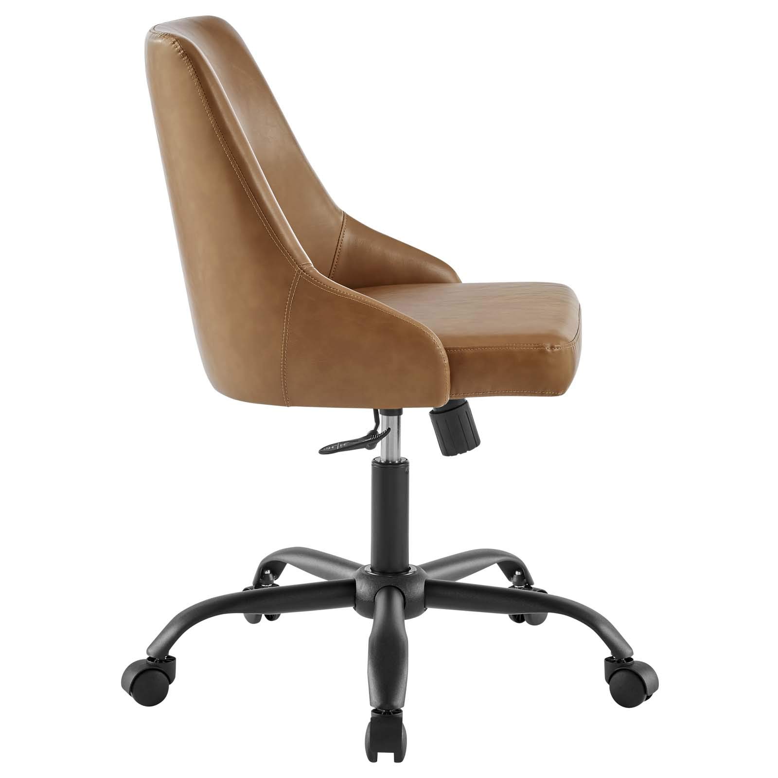 Modway Designate Modern Office Chairs - Black & Tan Ergonomic Desk Chair for Home & Office Use