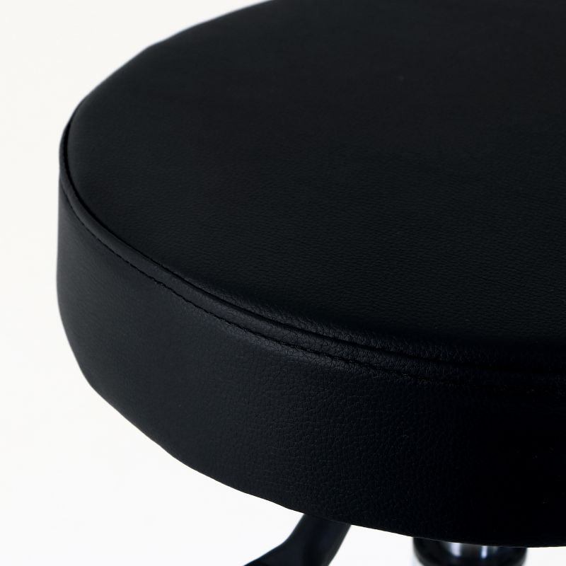Silverfox 1023A Rolling Stool with Wheels - Adjustable Height Rolling Chair for Salon, Kitchen, Office & Workshop - Ergonomic Rolling Seat with Swivel & Locking Casters