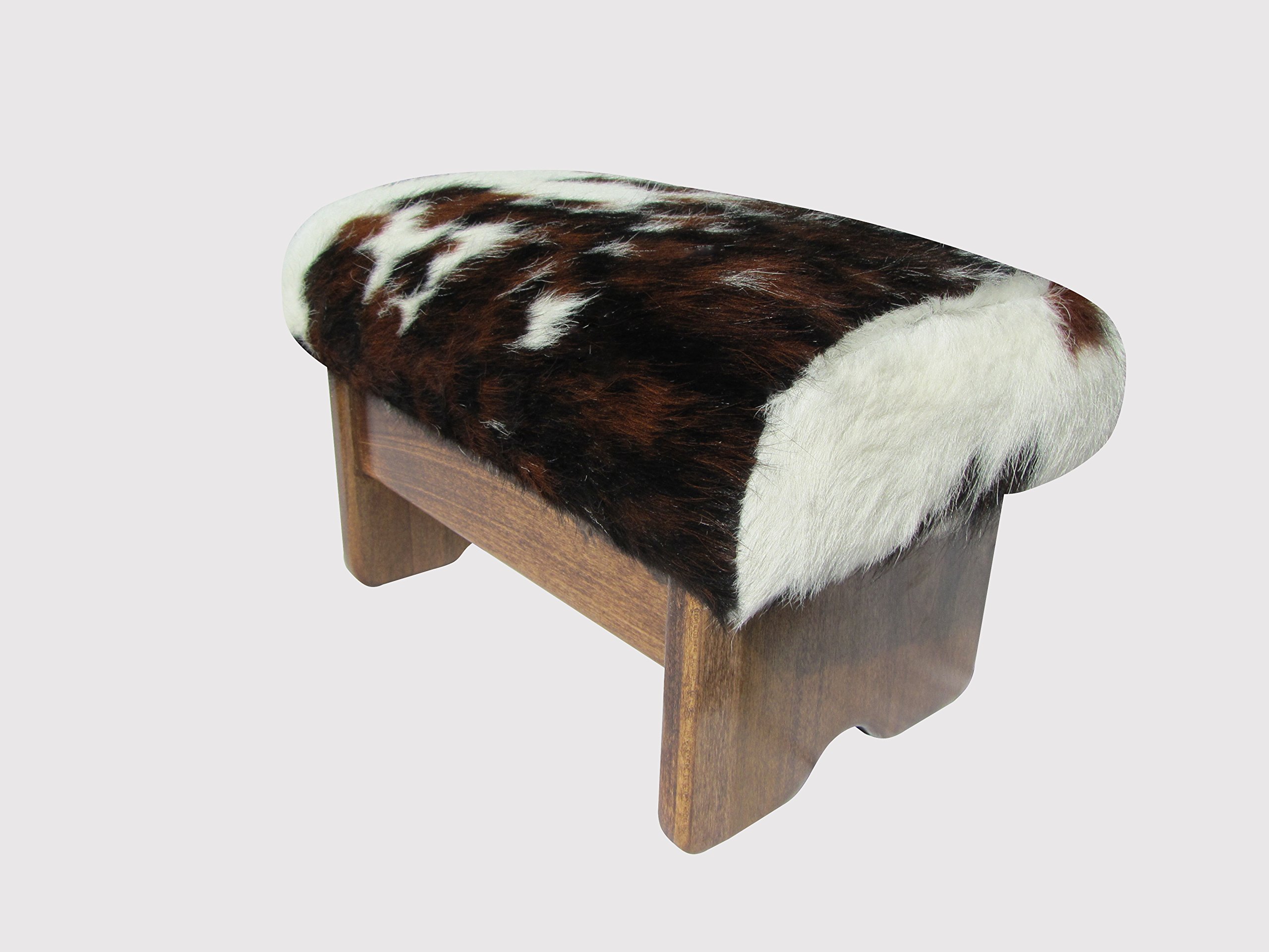 Premium Cowhide Padded Foot Stool - 9
