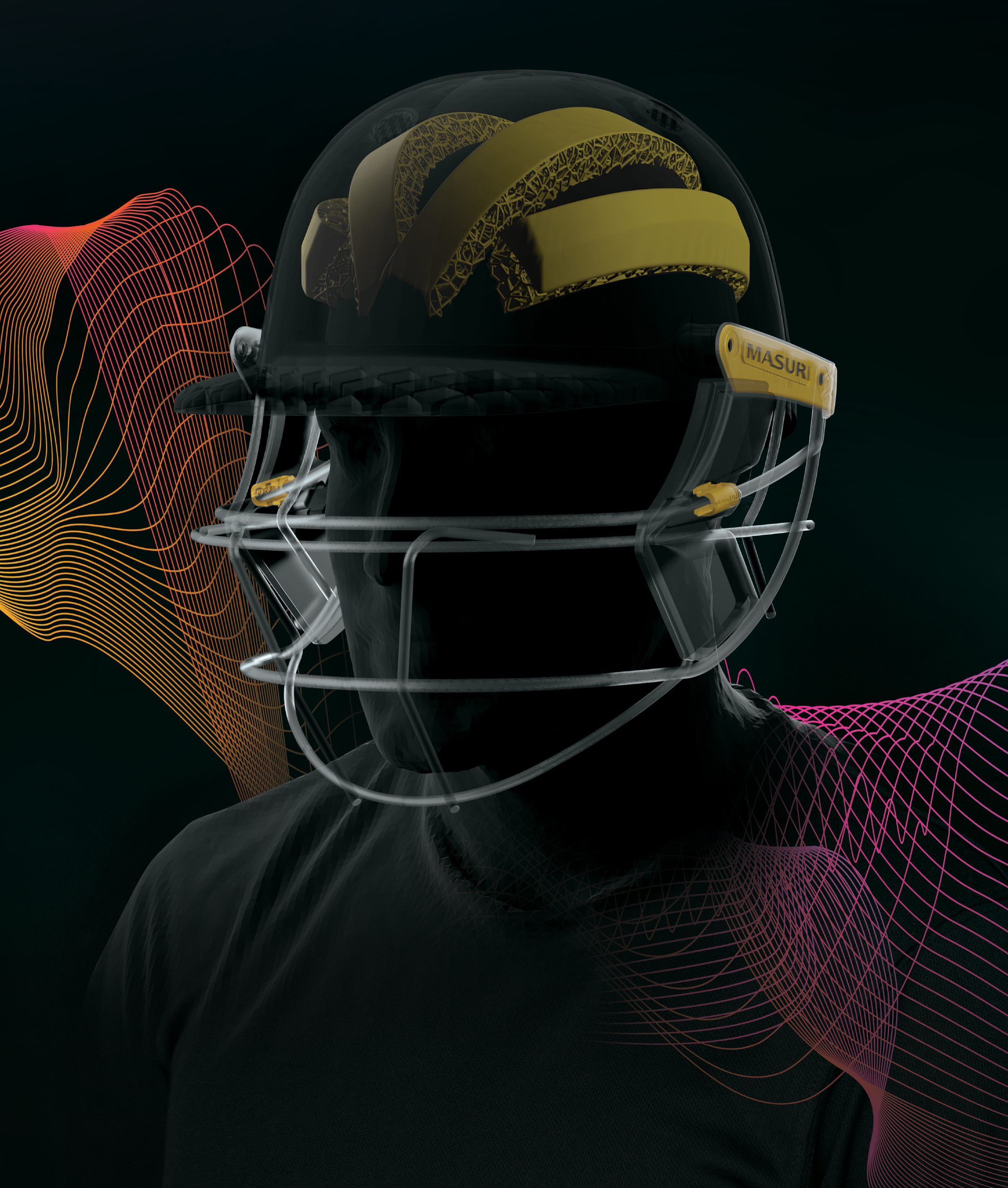 Masuri TF3D E Line Titanium Senior Cricket Helmet - Lightweight & Durable Protection for Cricket Players - Perfect for Training & Matches