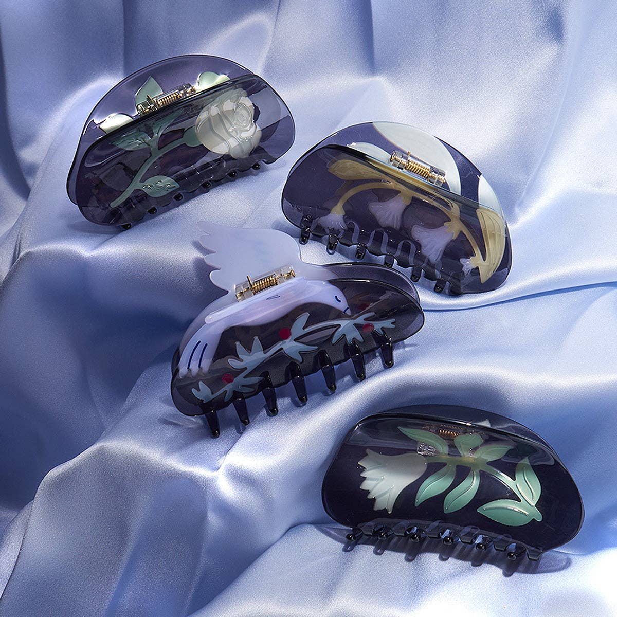 Rosalia Hair Claw Clip for Women - Large Strong Hold Hair Clips for Thick Hair, Non-Slip Hair Accessories for Ponytail, Bun & Updo - Perfect for Work, Gym, Wedding & Everyday Use