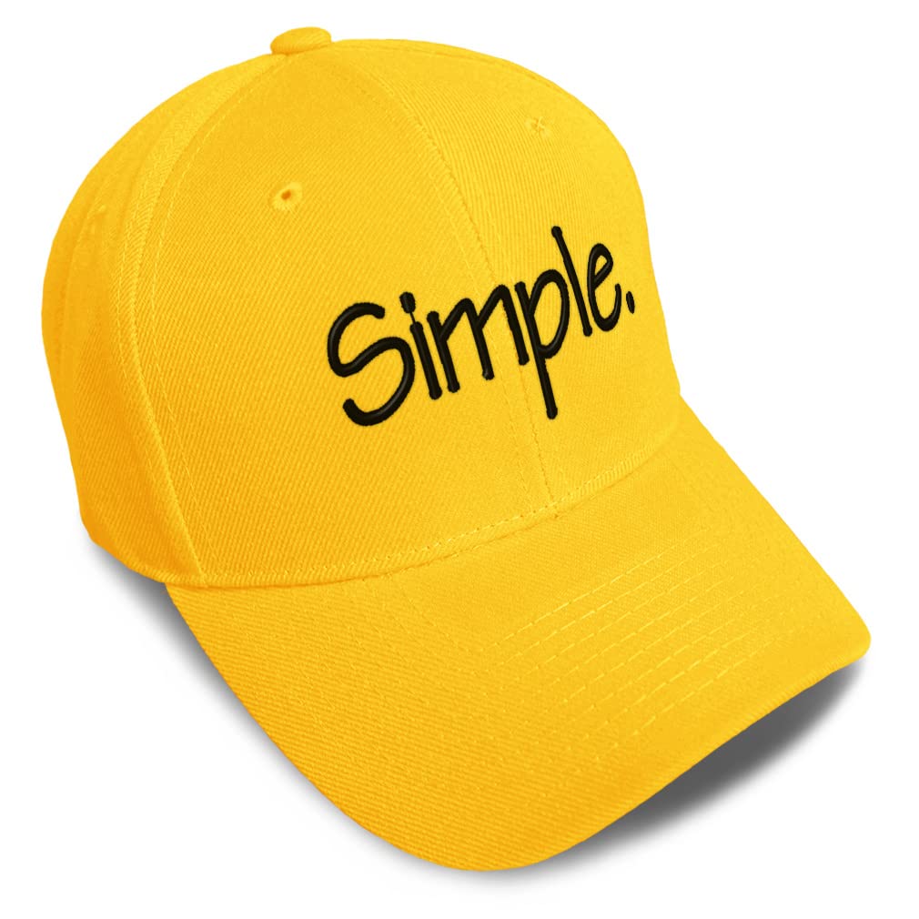 Custom Baseball Cap with Simple Human Values Design - Acrylic Dad Hats for Men & Women - Perfect for Casual Wear, Sports & Outdoor Activities