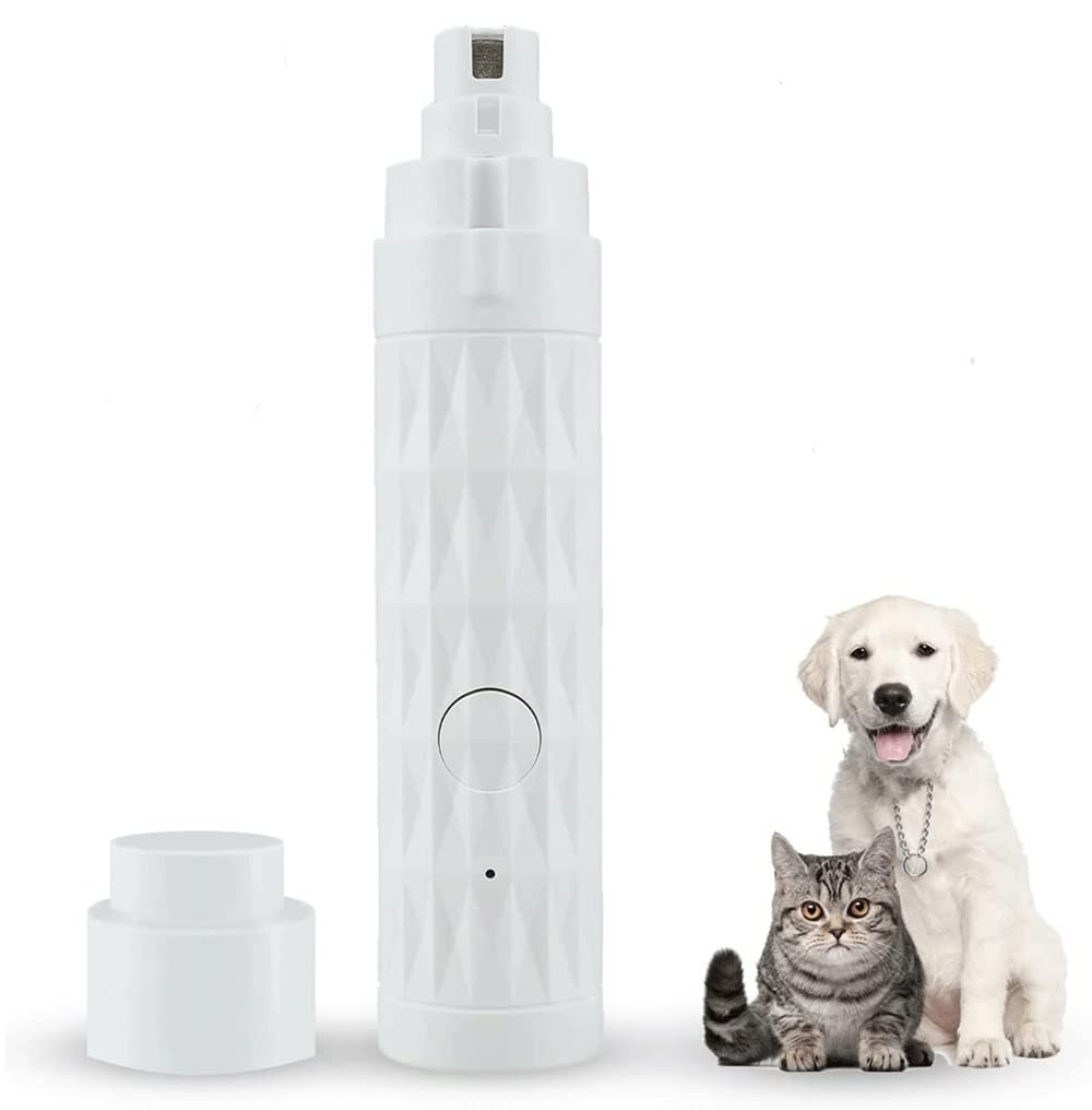 MZLXDEDIAN Pet Republique Dog Nail Grinder & Clippers Kit for Small, Medium, Large Dogs - Safe Electric Nail Trimmer with Quiet Motor (White) - Perfect for Grooming at Home or Professional Pet Care