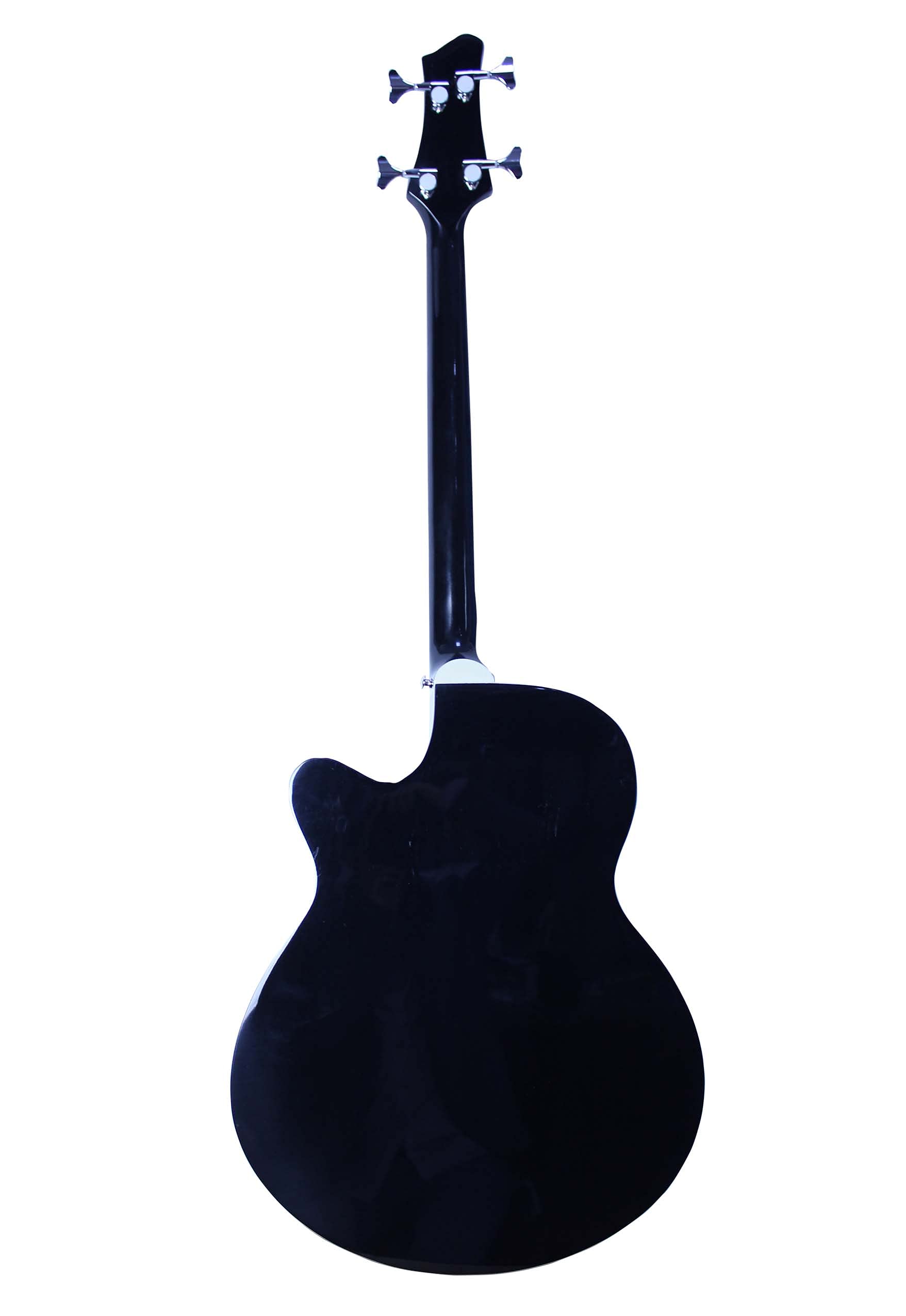 YMC 4-String Cutaway Acoustic-Electric Bass Guitar with 4-Band EQ, Adjustable Truss Rod, Gig Bag, Strap & Picks - Black | Perfect for Live Performances, Studio Recording & Practice Sessions