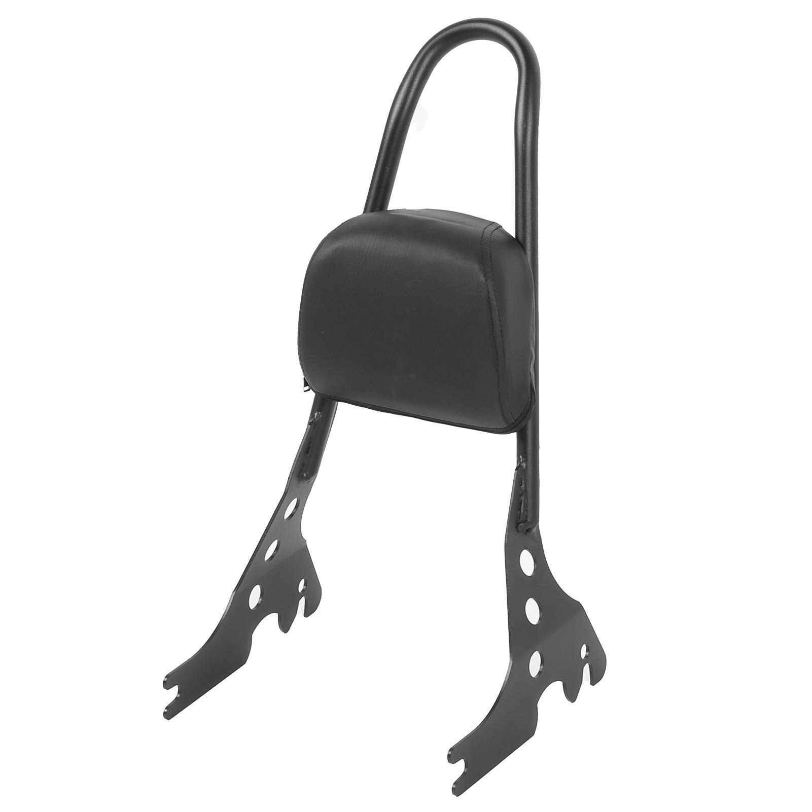 Cosiki Durable Anti-Corrosion Motorcycle Seat Pad - Comfortable Riding Backrest Cushion for Long Distance Travel (Black) | Perfect for Harley, Cruiser & Touring Bikes