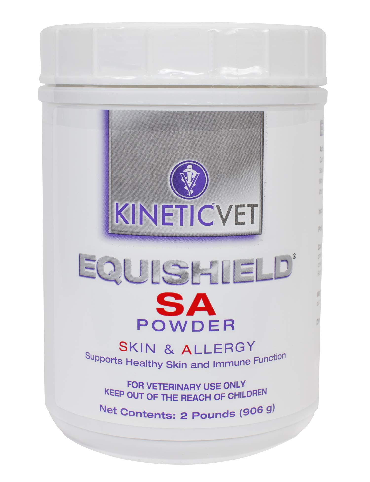 KineticVet EquiShield SA (Skin & Allergy) Powder for Horses - 2 lb | Skin Care & Allergy Relief Supplement | Supports Healthy Coat & Itch Relief for Horses - Ideal for Seasonal Allergies & Skin Irritations