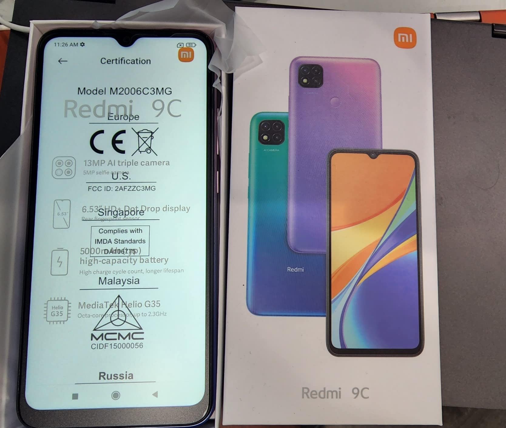 Xiaomi Redmi 9C 6.53